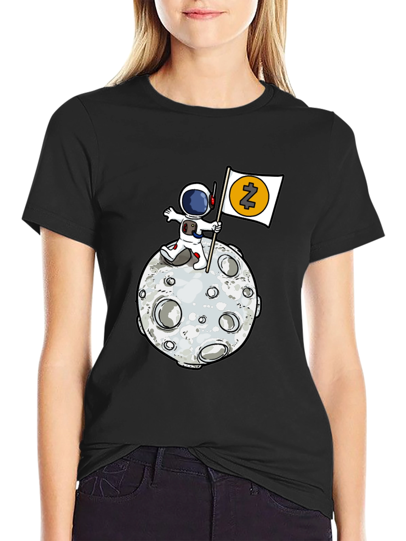 Astronaut Moon Landing T-Shirt - Crypto Tee