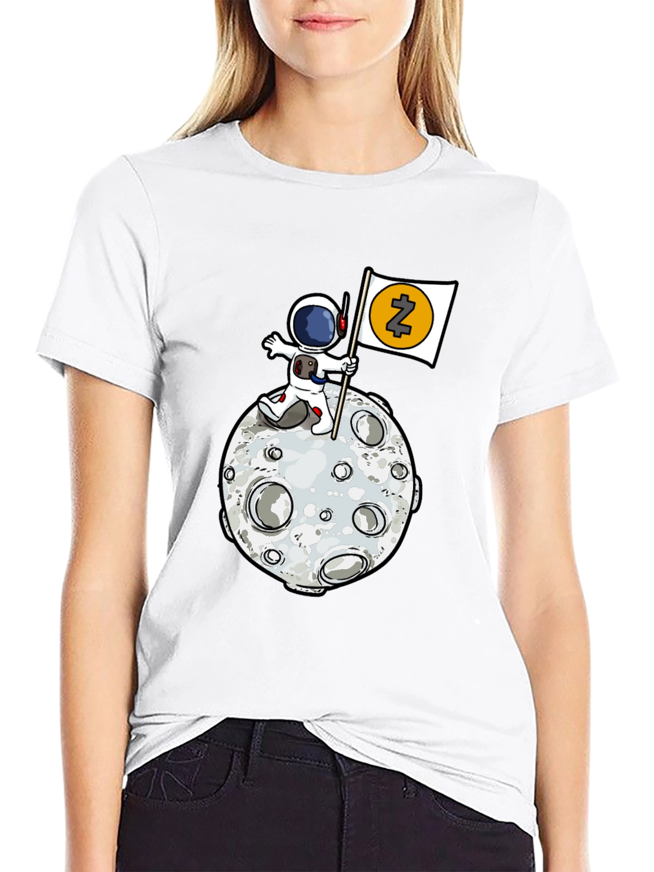 Astronaut Moon Landing T-Shirt - Crypto Tee
