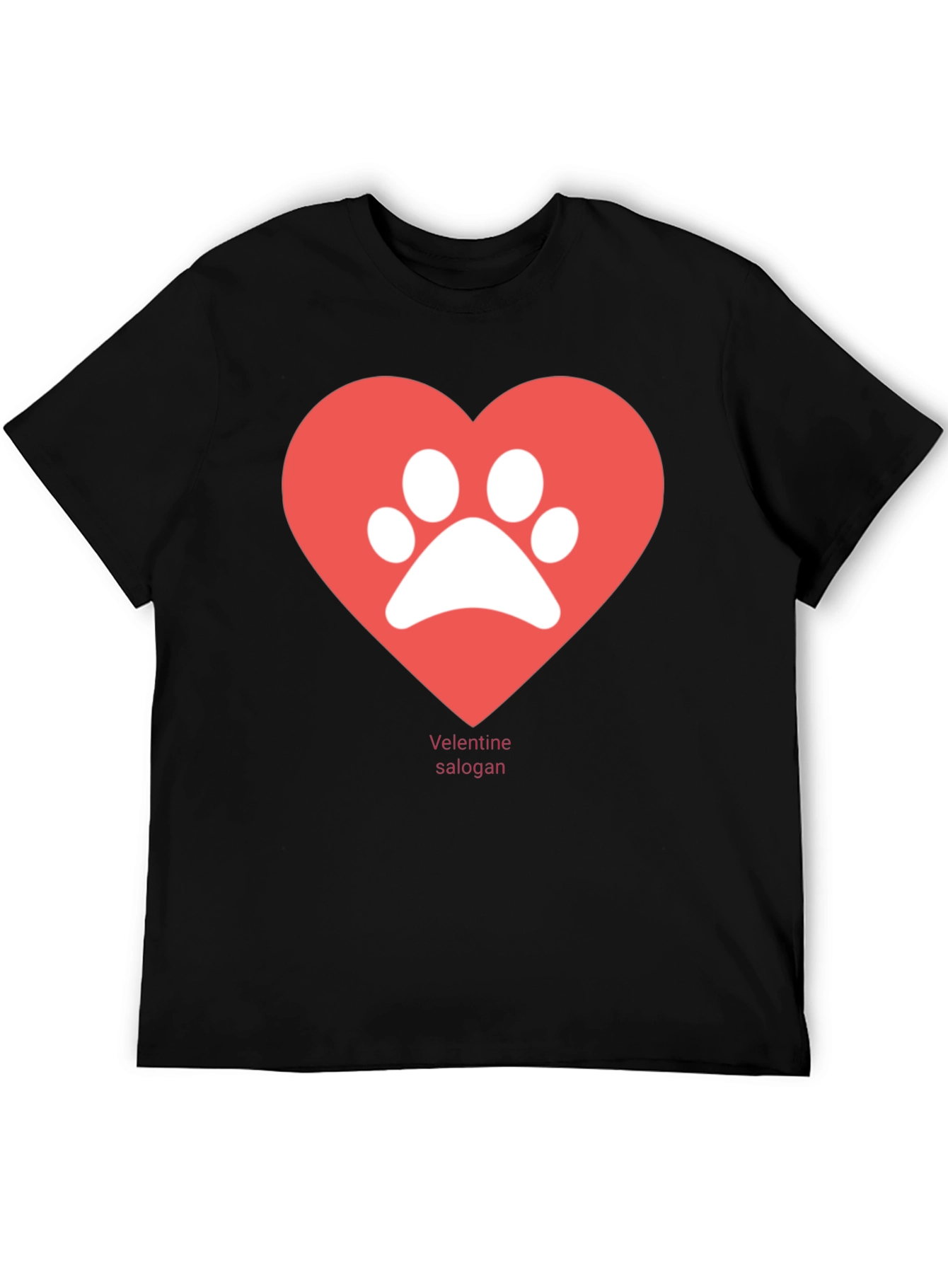 Paw Print Heart T-Shirt - Valentines Day