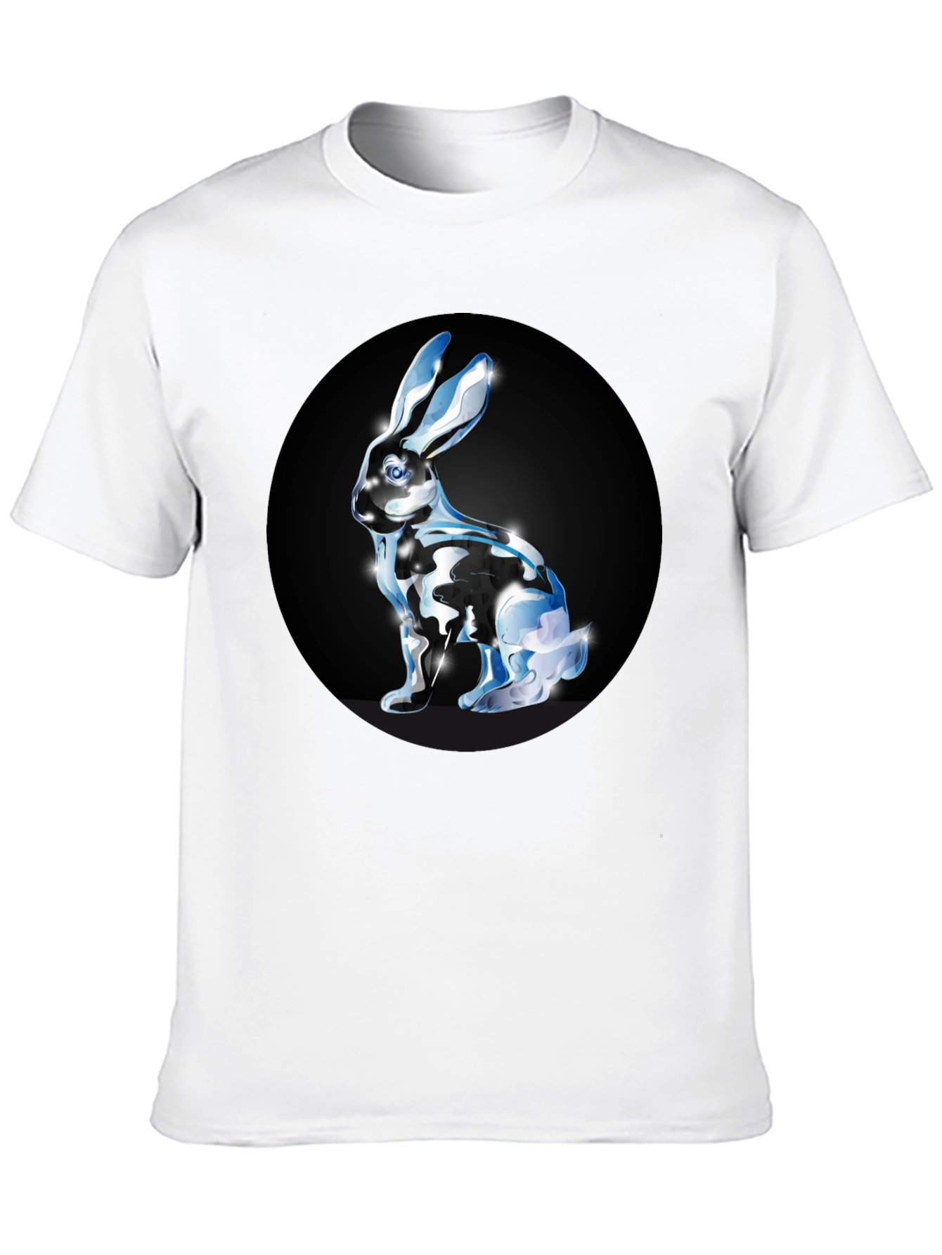 Rabbit Graphic Black T-Shirt