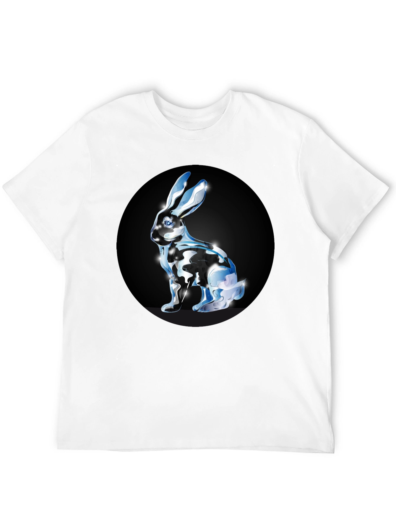 Rabbit Graphic Black T-Shirt