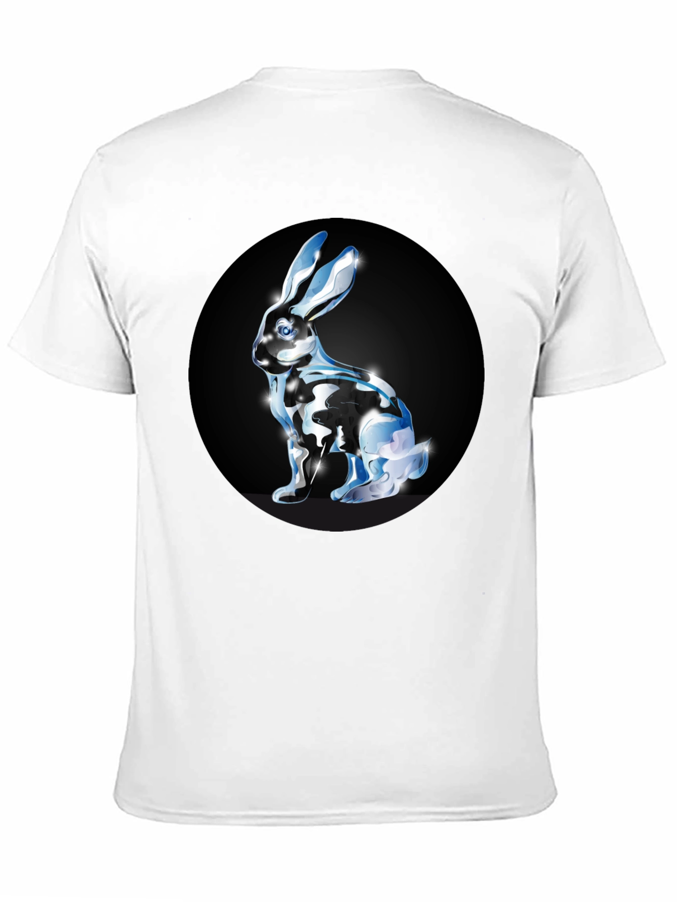Rabbit Graphic Black T-Shirt