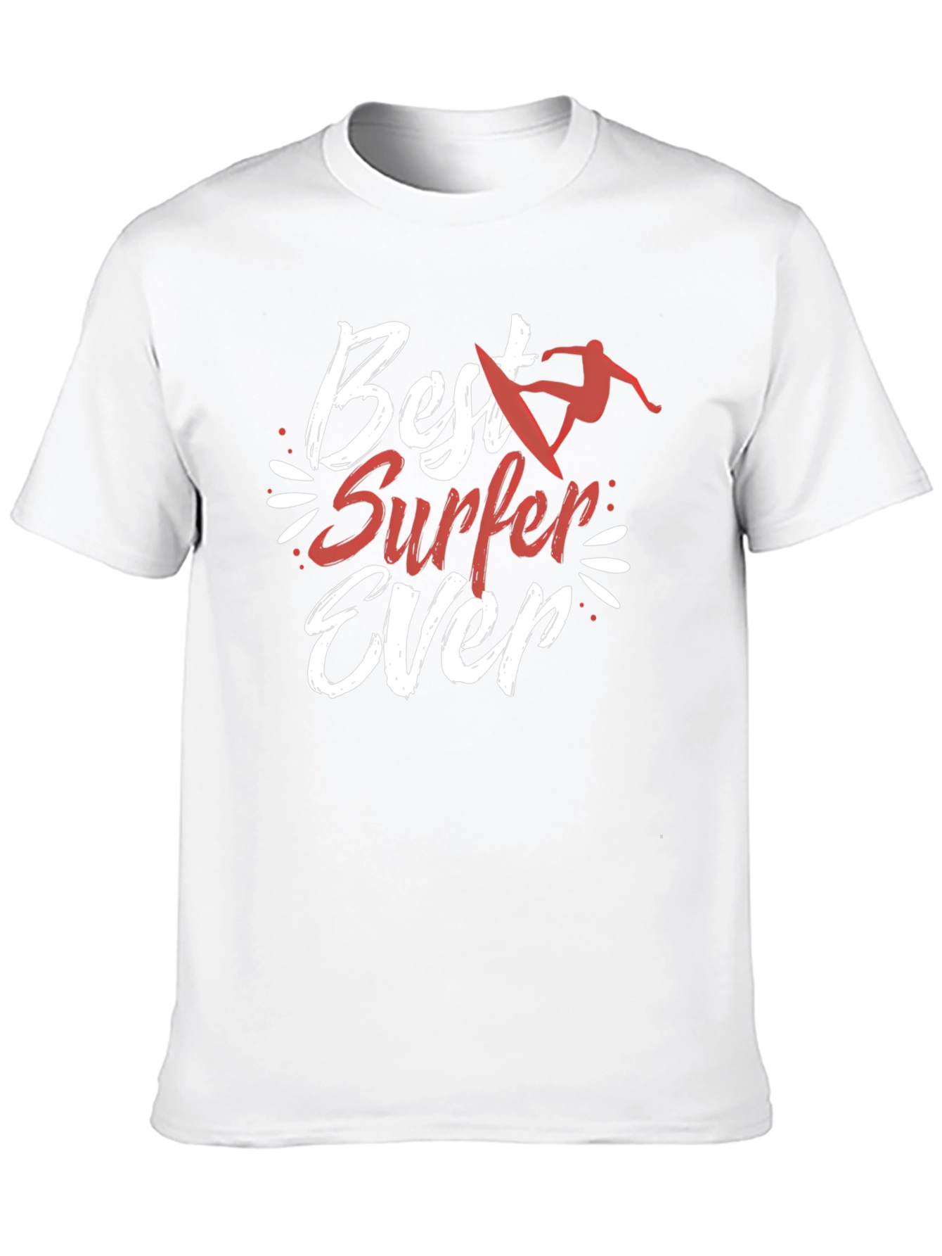 Best Surfer Ever Graphic Tee - Black Cotton T-Shirt