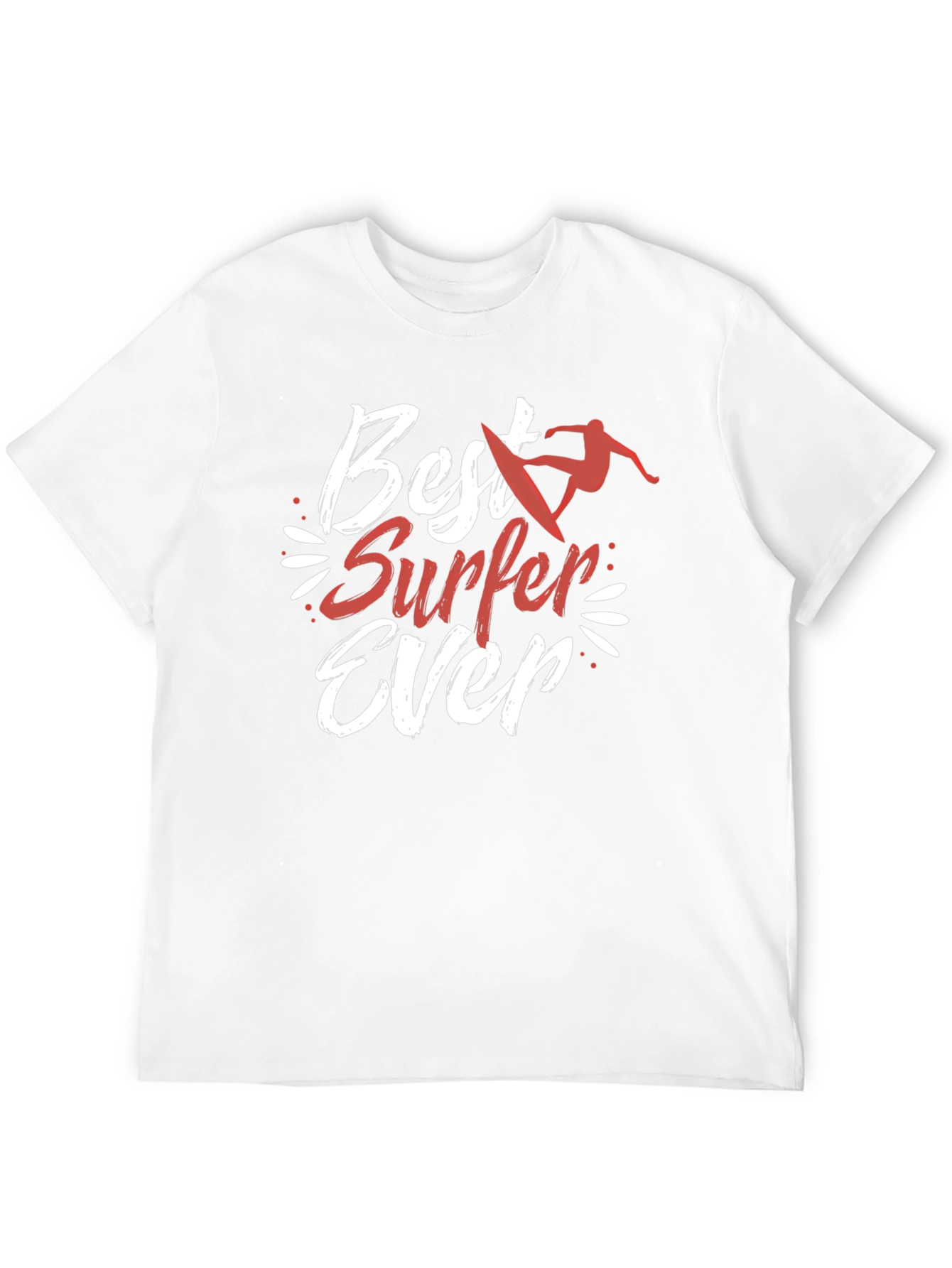 Best Surfer Ever Graphic Tee - Black Cotton T-Shirt