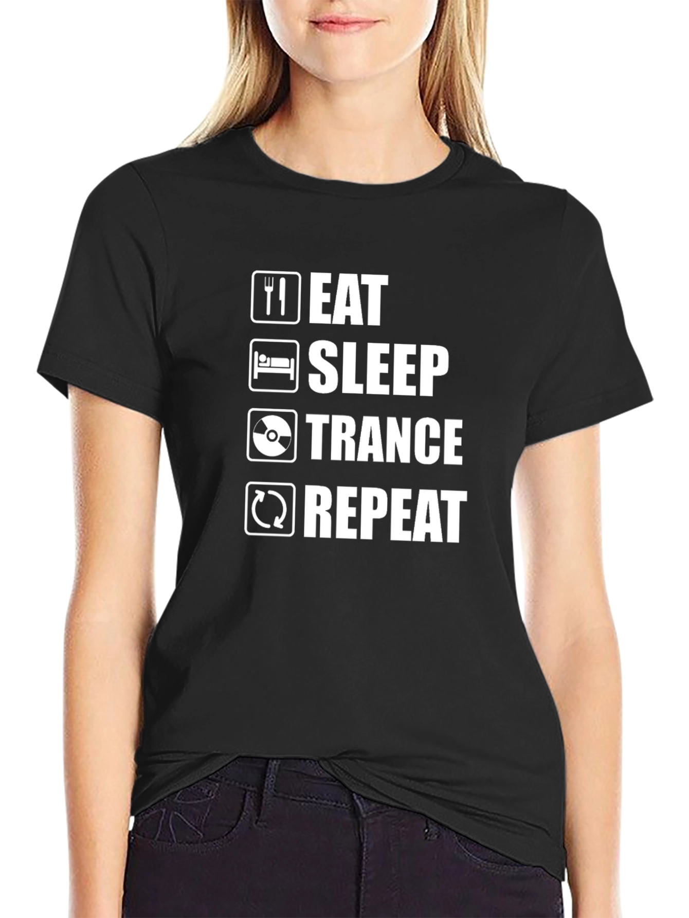 Eat Sleep Trance Repeat Graphic Tee