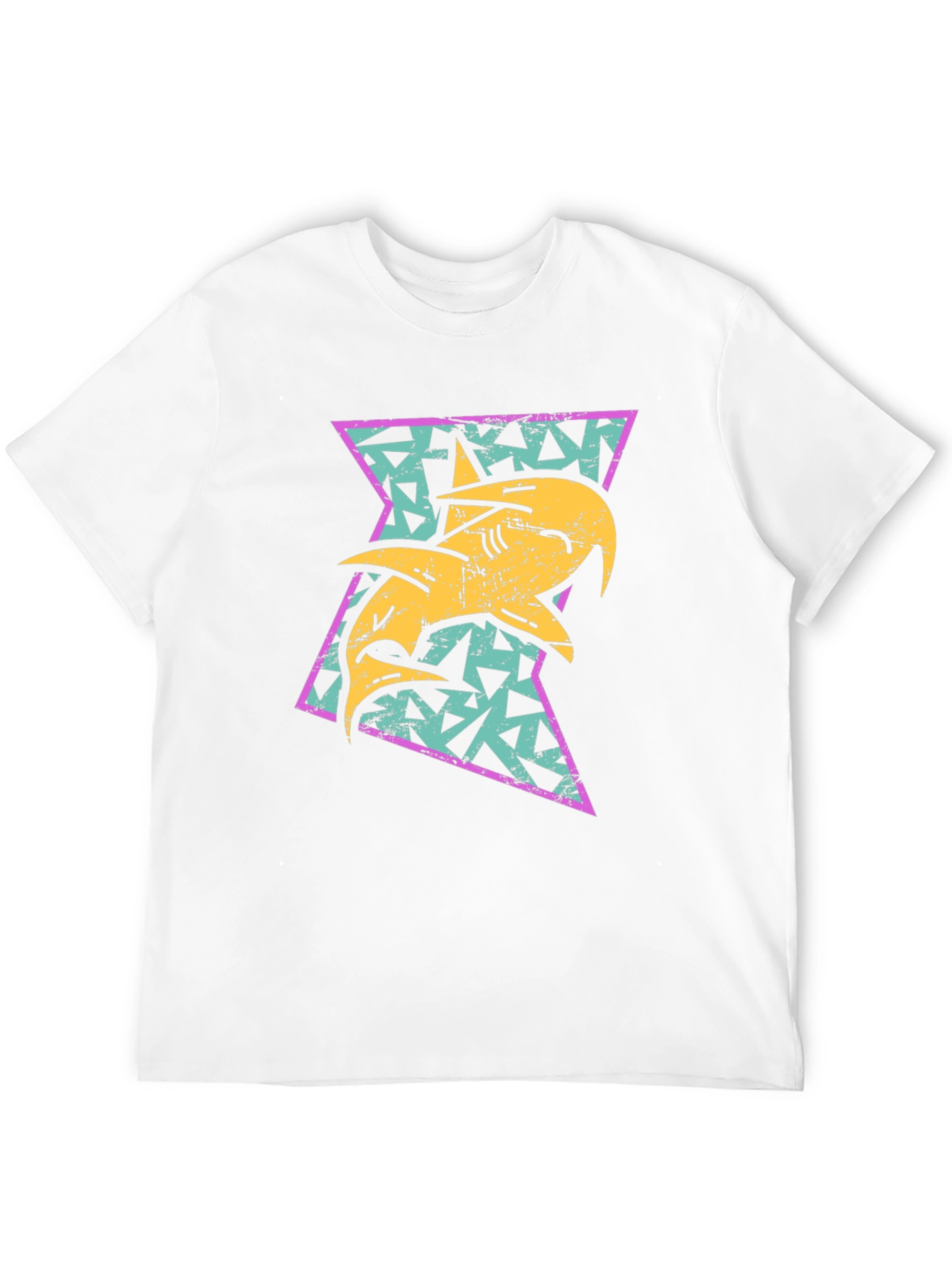 Retro Shark Triangle Graphic Tee