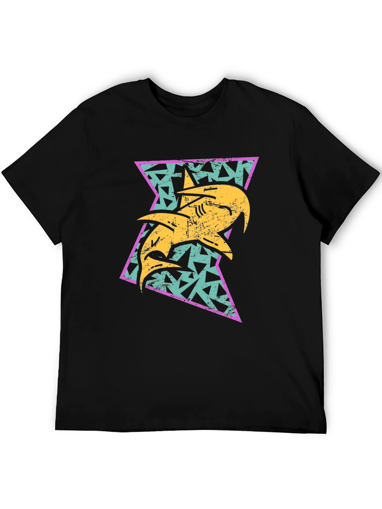 Retro Shark Triangle Graphic Tee