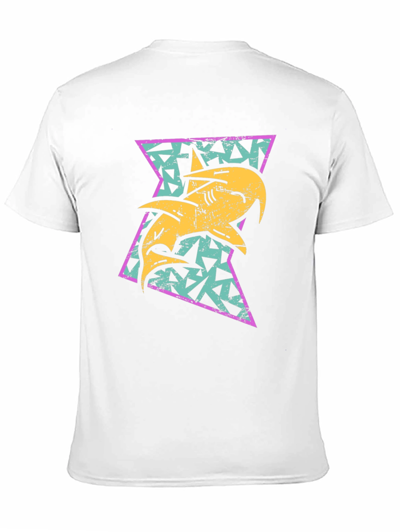 Retro Shark Triangle Graphic Tee