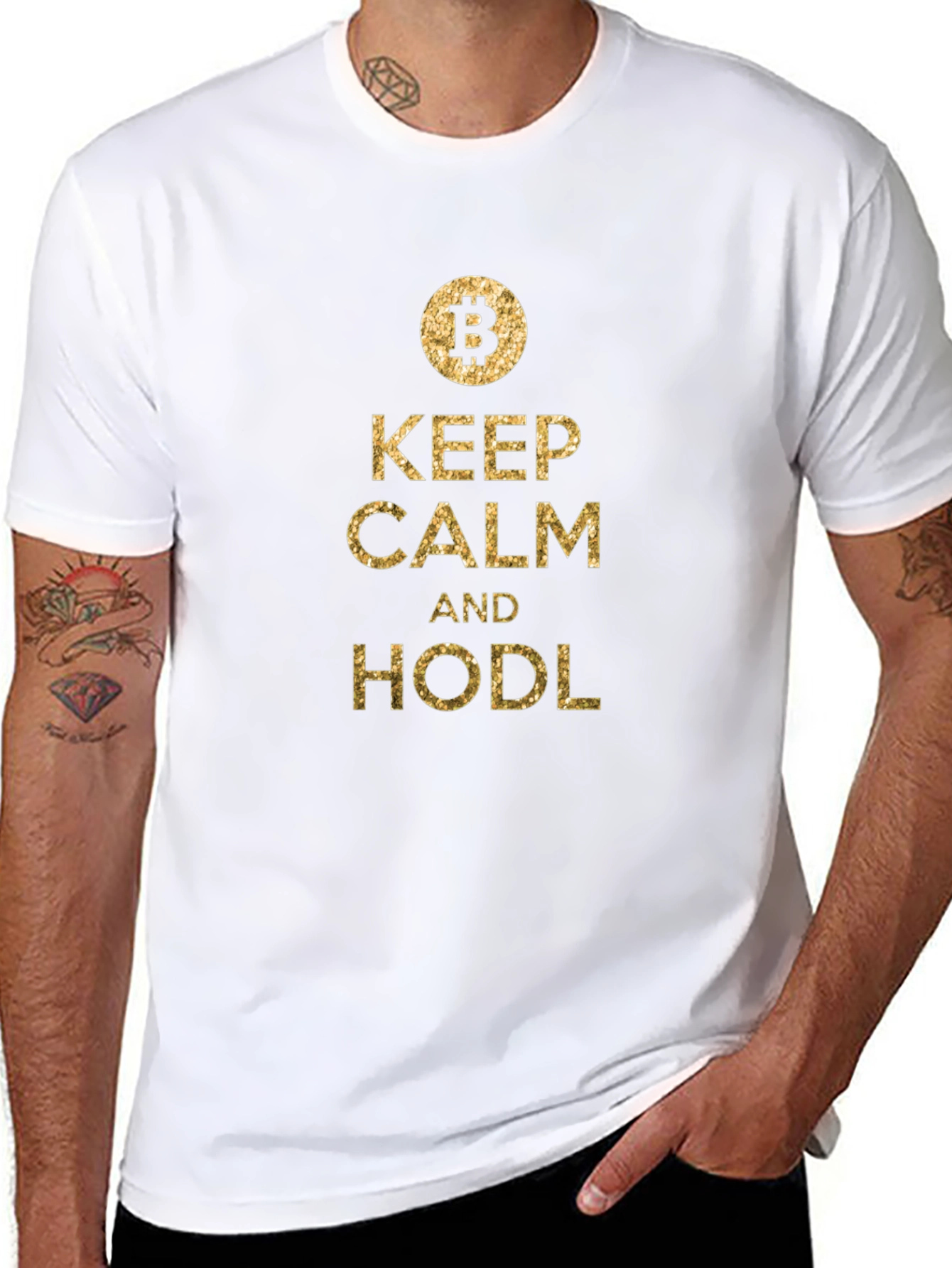 Keep Calm and HODL Bitcoin T-Shirt