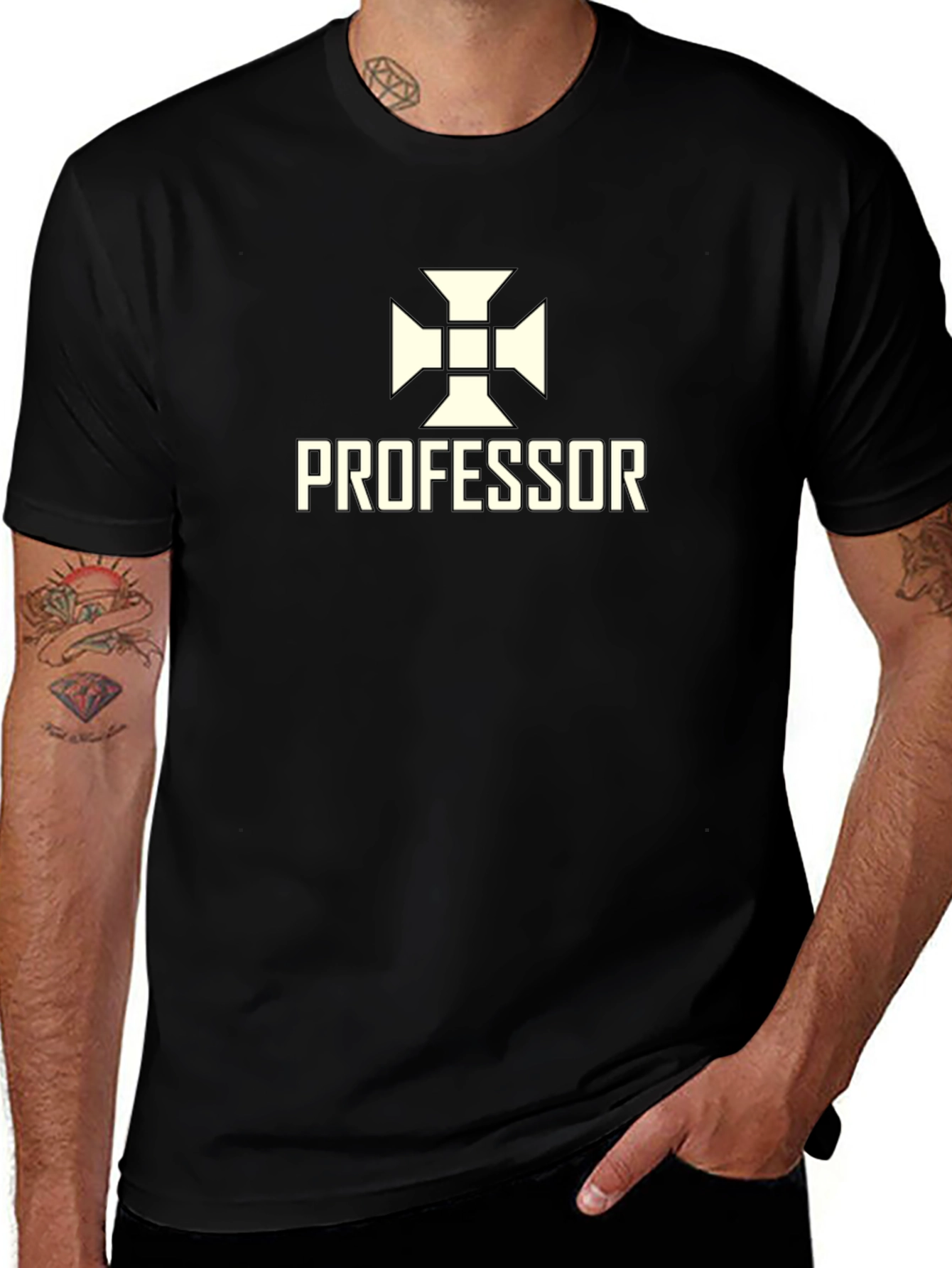Professor Graphic Tee - Stylish Cotton Blend Shirt