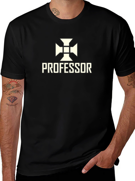 Professor Graphic Tee - Stylish Cotton Blend Shirt