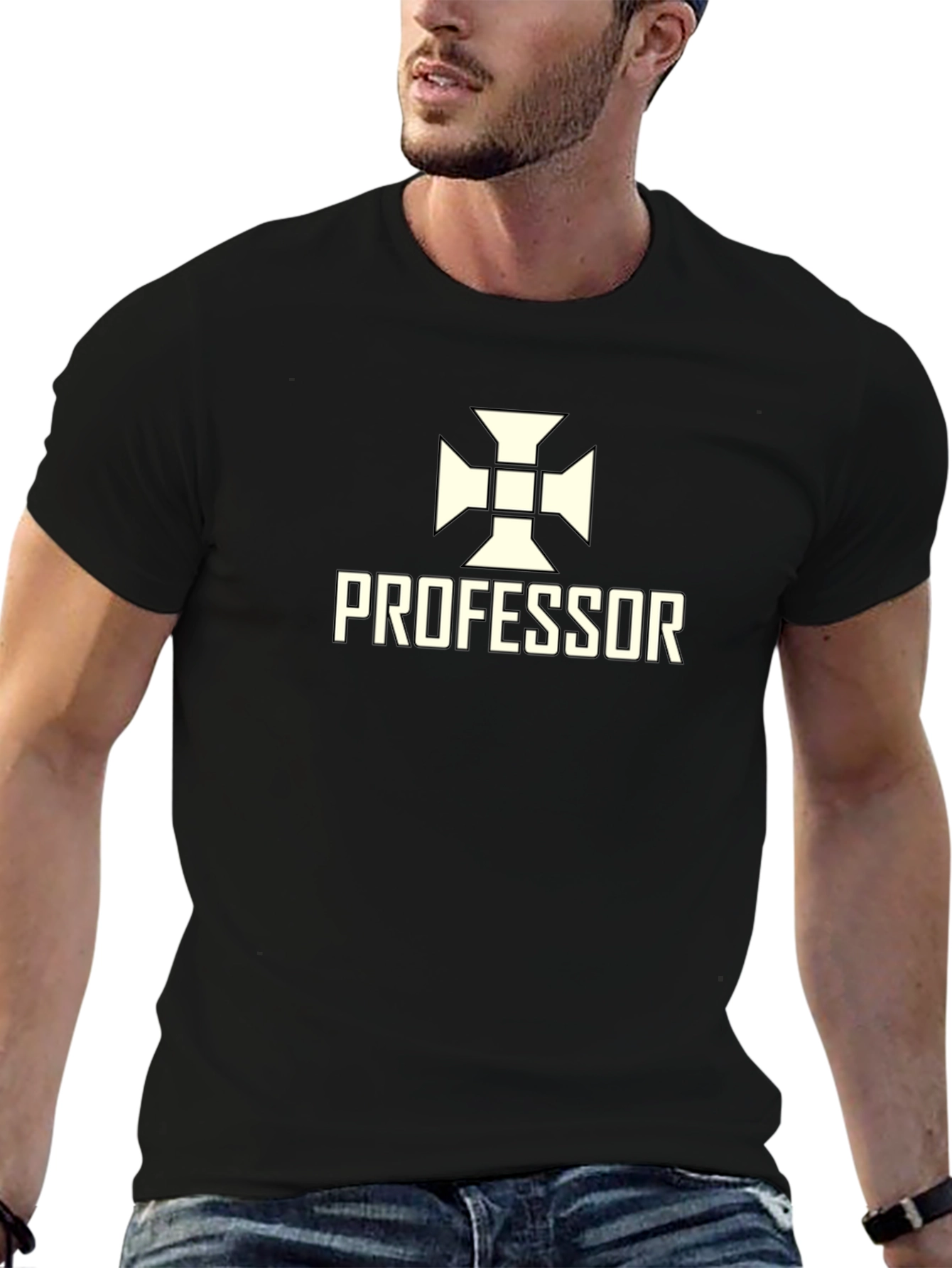 Professor Graphic Tee - Stylish Cotton Blend Shirt