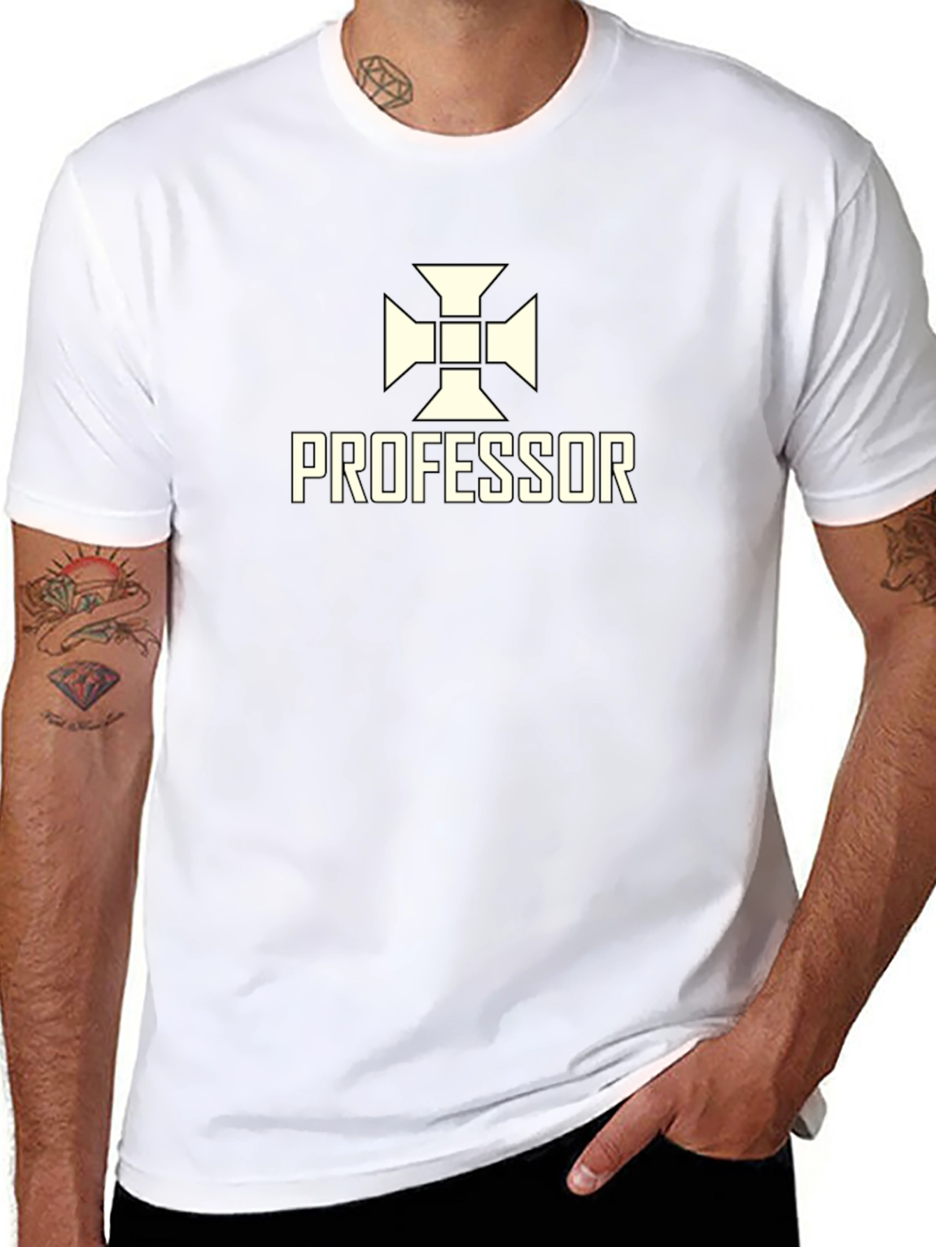 Professor Graphic Tee - Stylish Cotton Blend Shirt