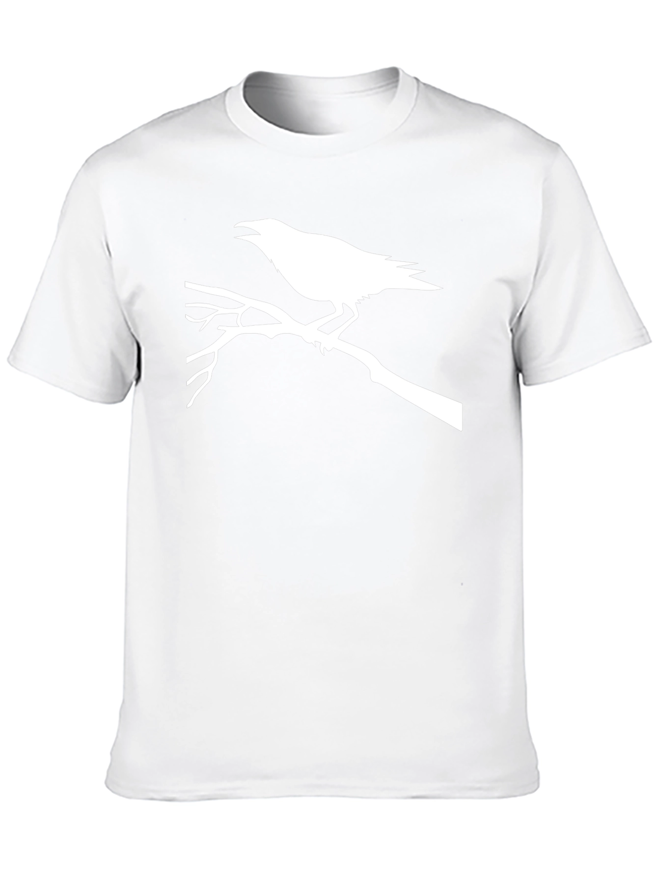 Raven Branch Graphic Tee - Black Casual T-Shirt