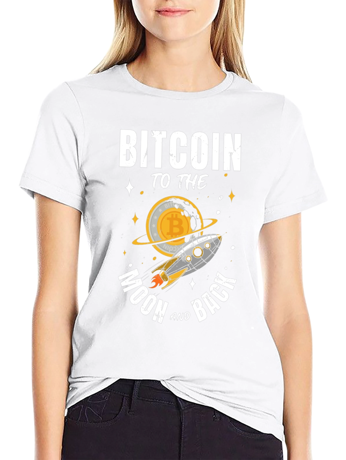 Bitcoin To The Moon Graphic Tee