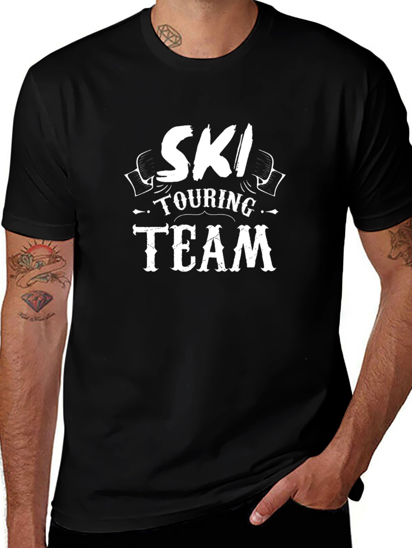Ski Touring Team Black T-Shirt