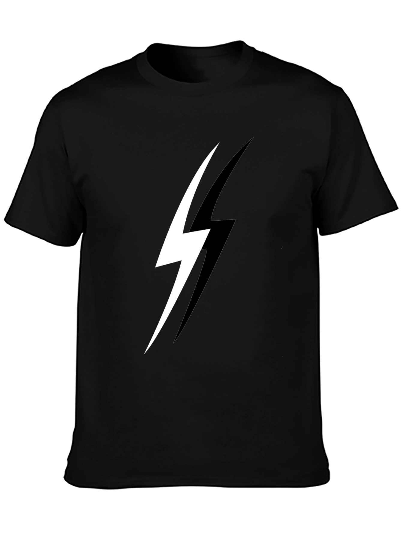 Lightning Bolt Graphic Black T-Shirt