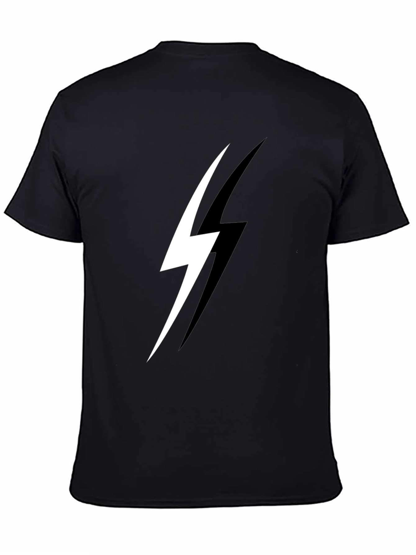 Lightning Bolt Graphic Black T-Shirt