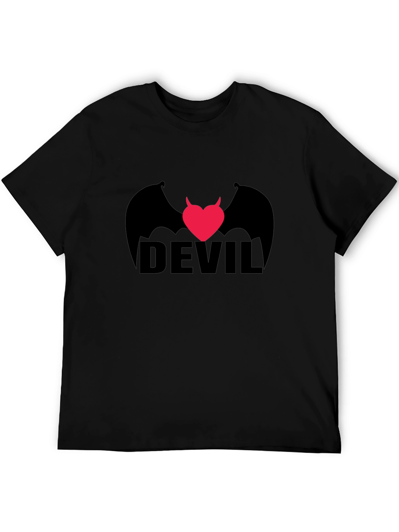 Devil Heart Wings Graphic T-Shirt