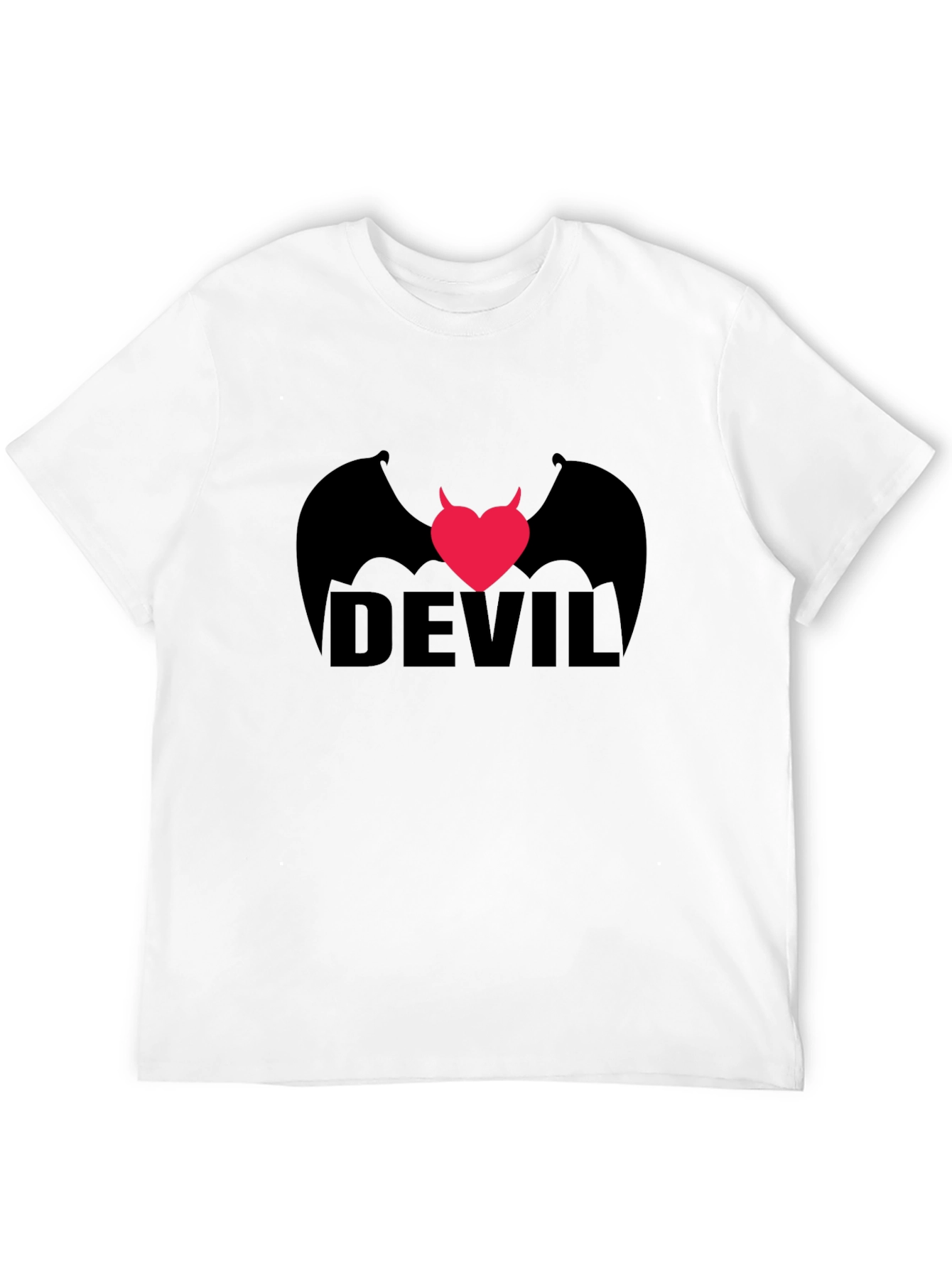 Devil Heart Wings Graphic T-Shirt