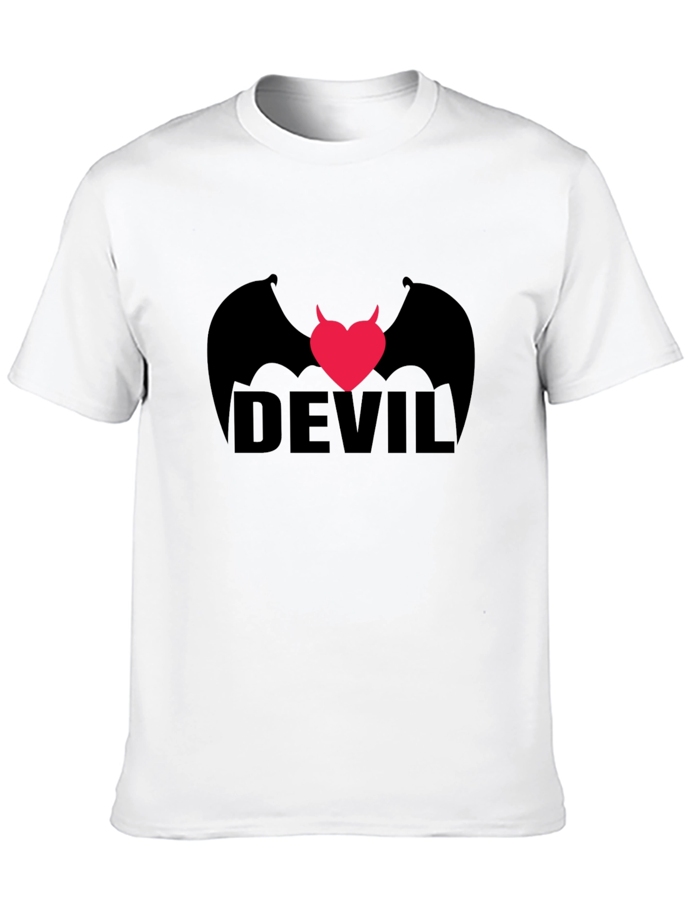 Devil Heart Wings Graphic T-Shirt