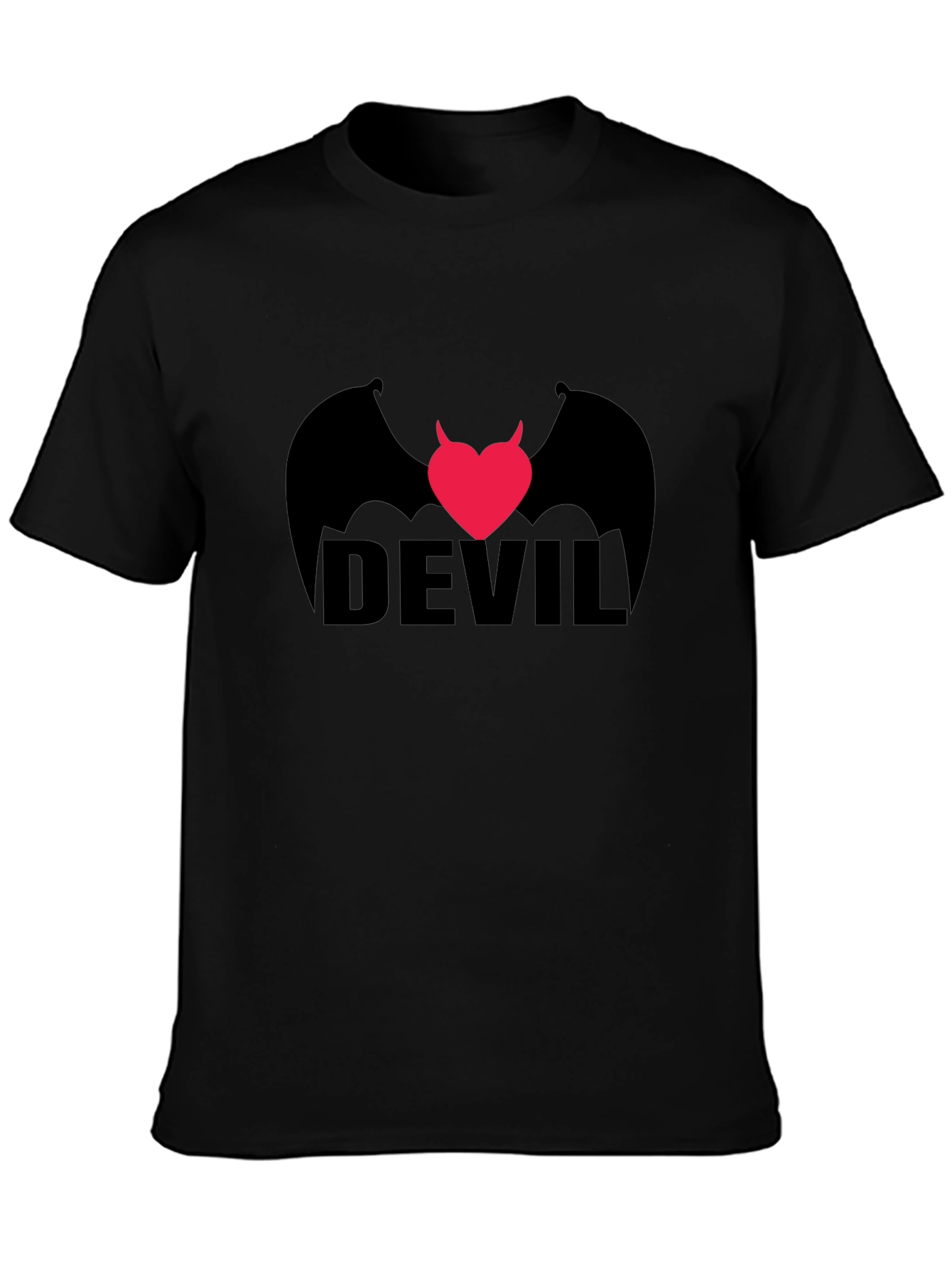 Devil Heart Wings Graphic T-Shirt