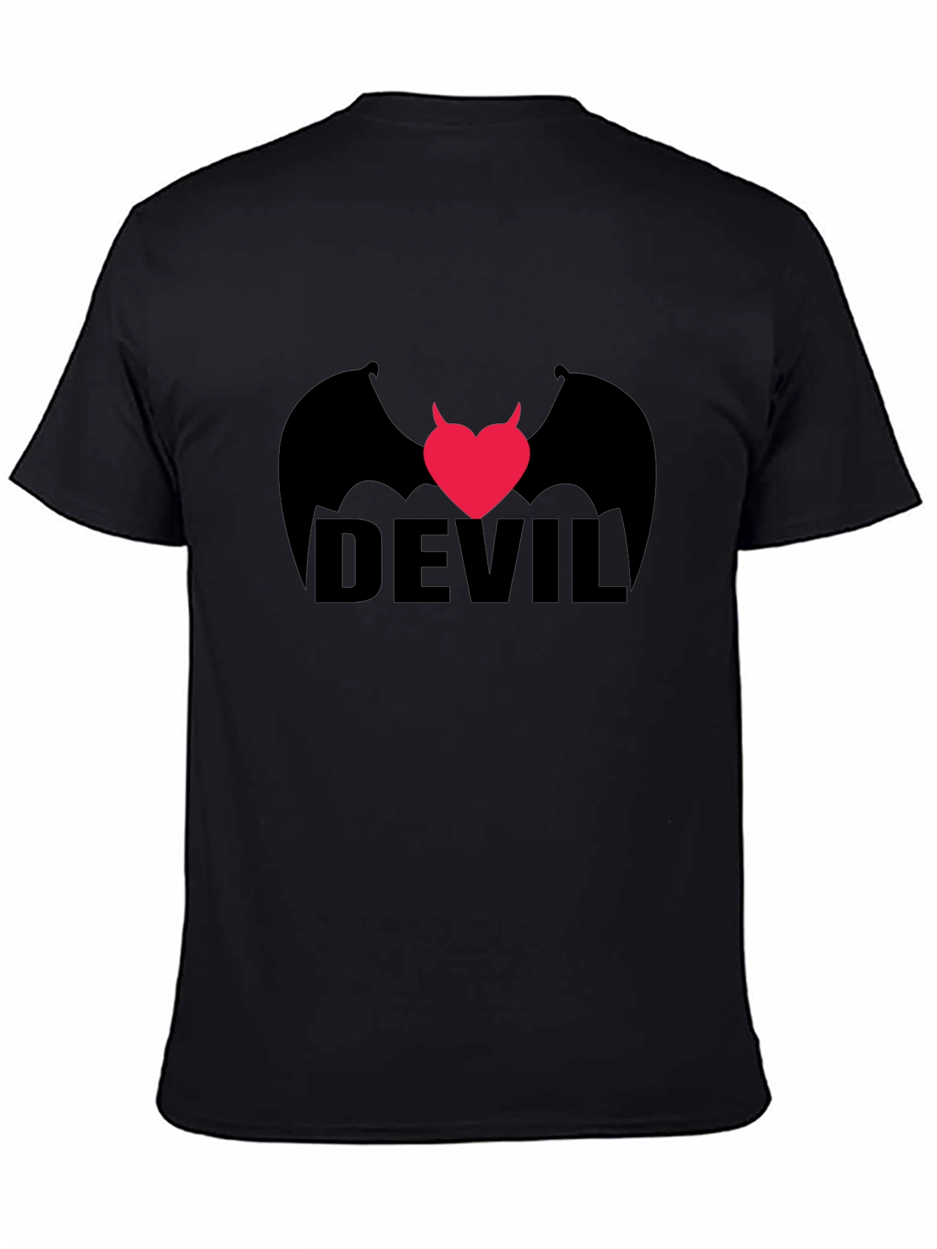 Devil Heart Wings Graphic T-Shirt