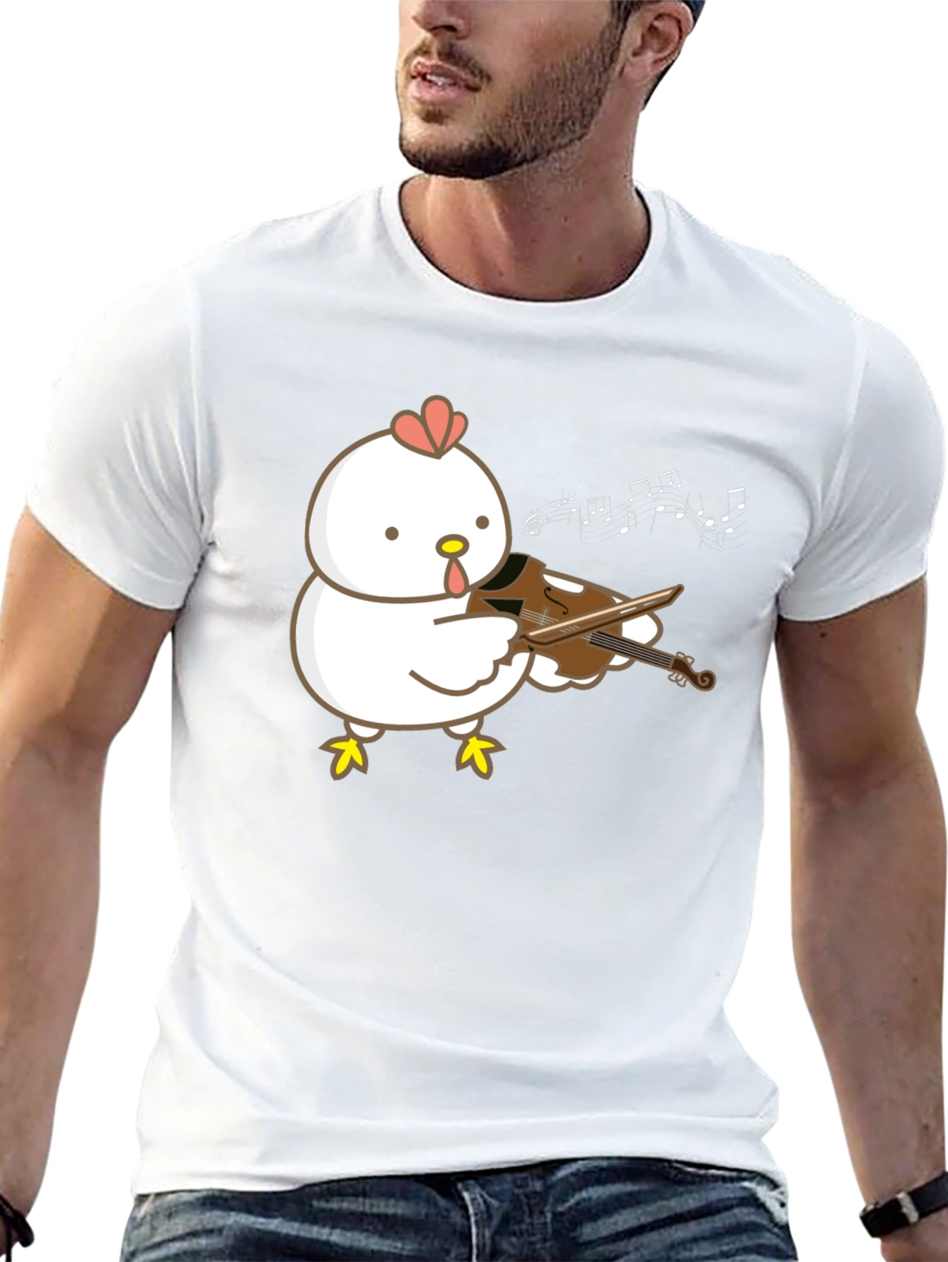 Chicken Playing Violin T-Shirt