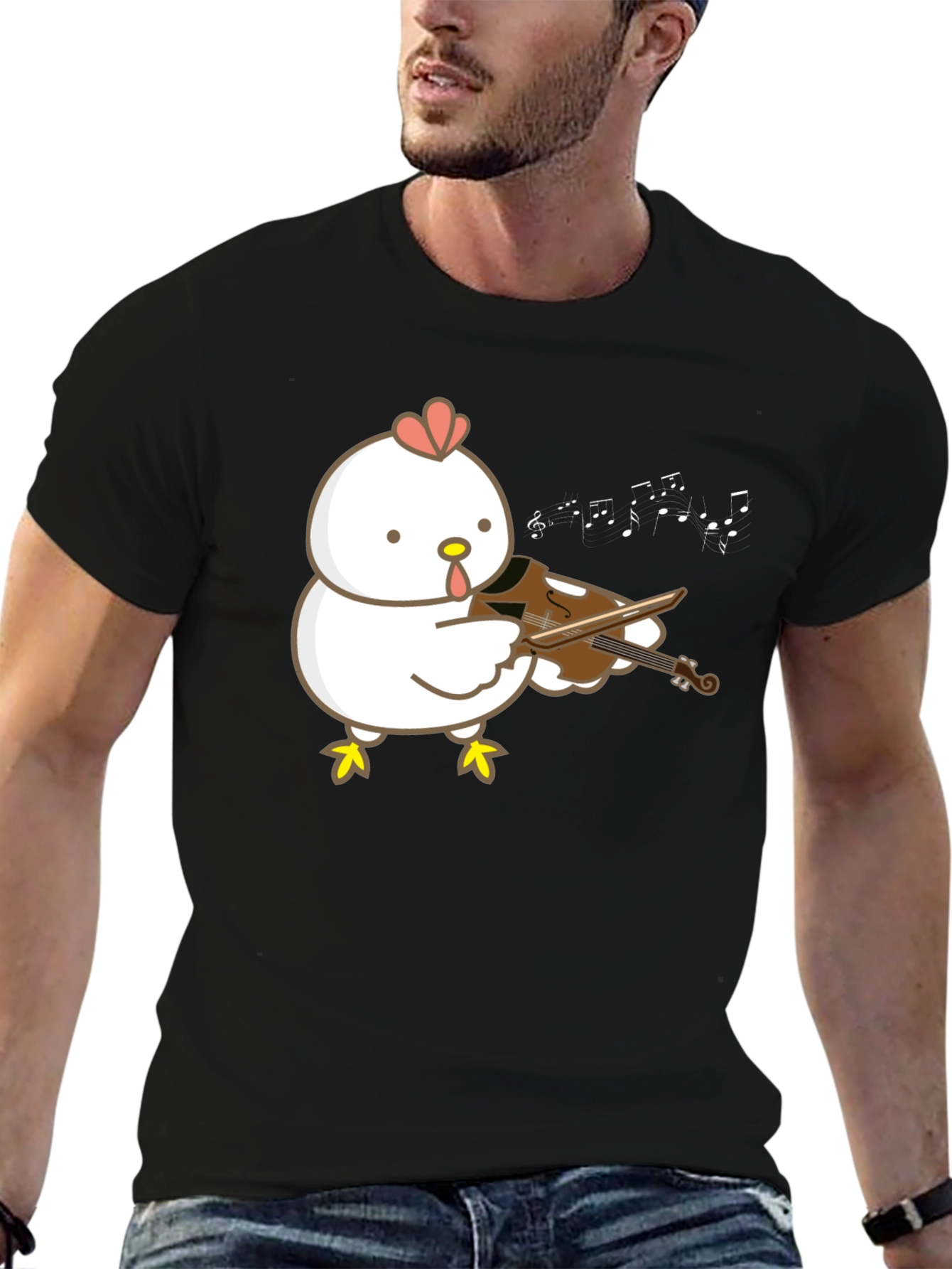 Chicken Playing Violin T-Shirt