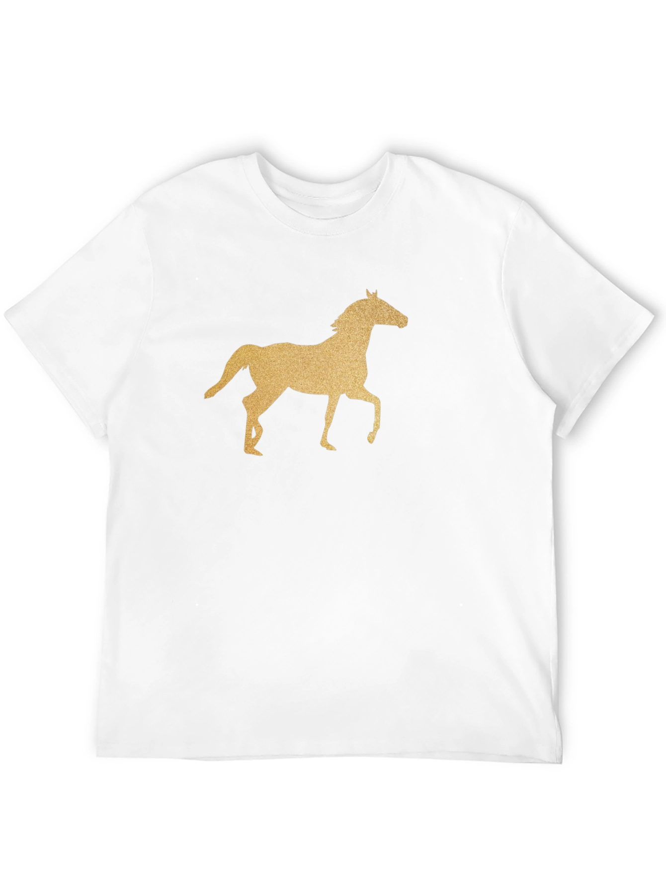 Black Horse Graphic T-Shirt - Equestrian Style