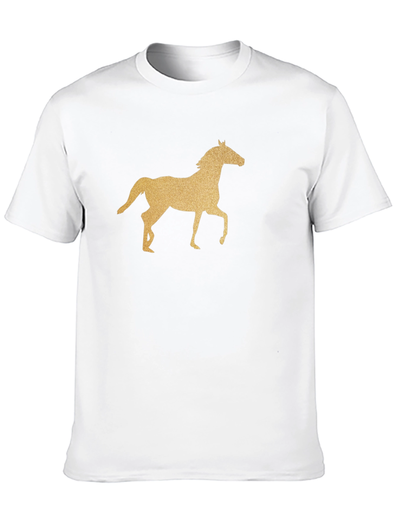 Black Horse Graphic T-Shirt - Equestrian Style