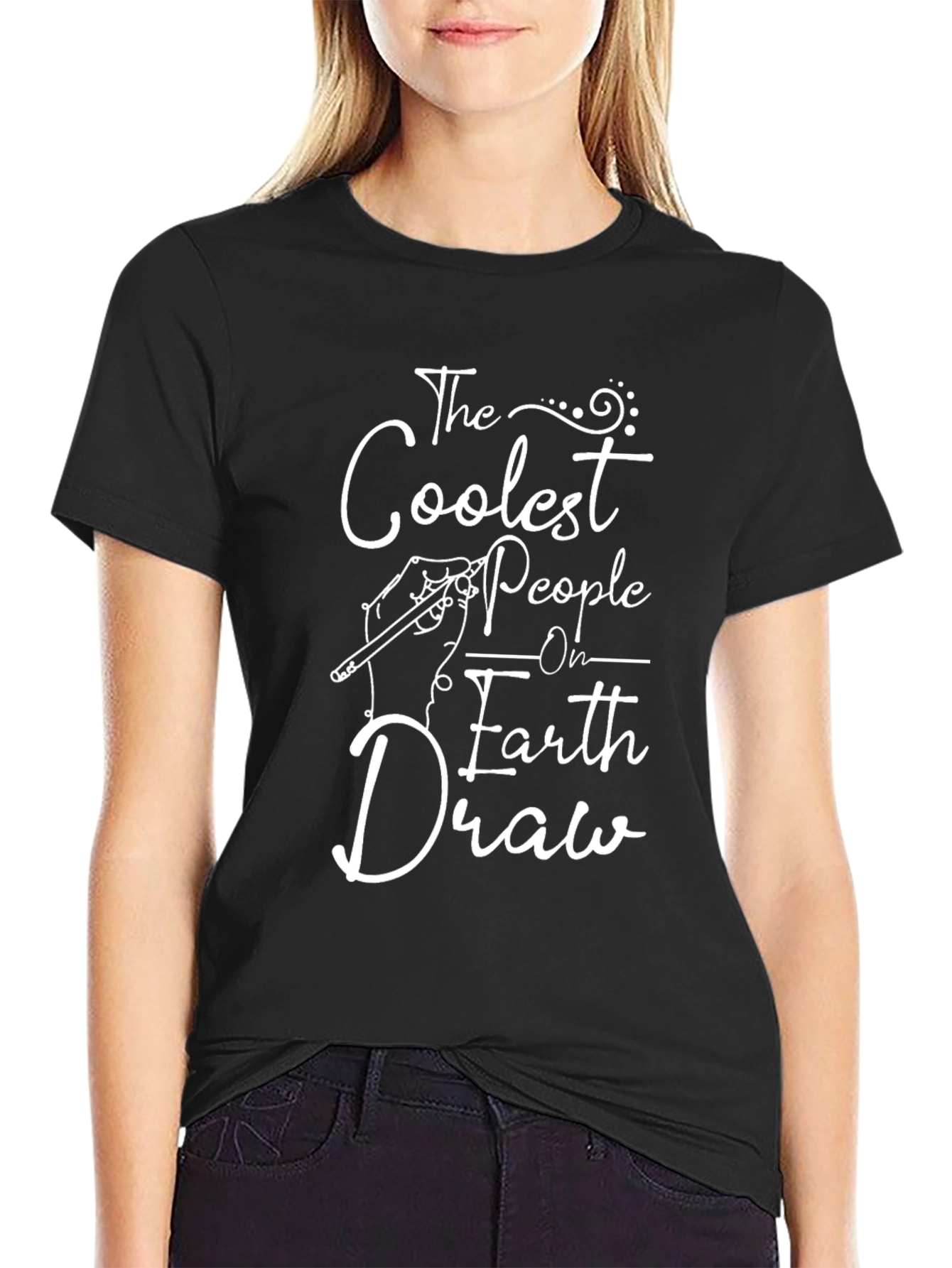Coolest People Draw Graphic T-Shirt