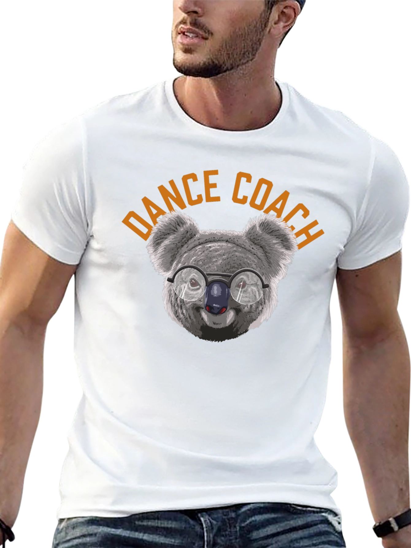 Dance Coach Koala Graphic T-Shirt - Unisex Cotton Tee