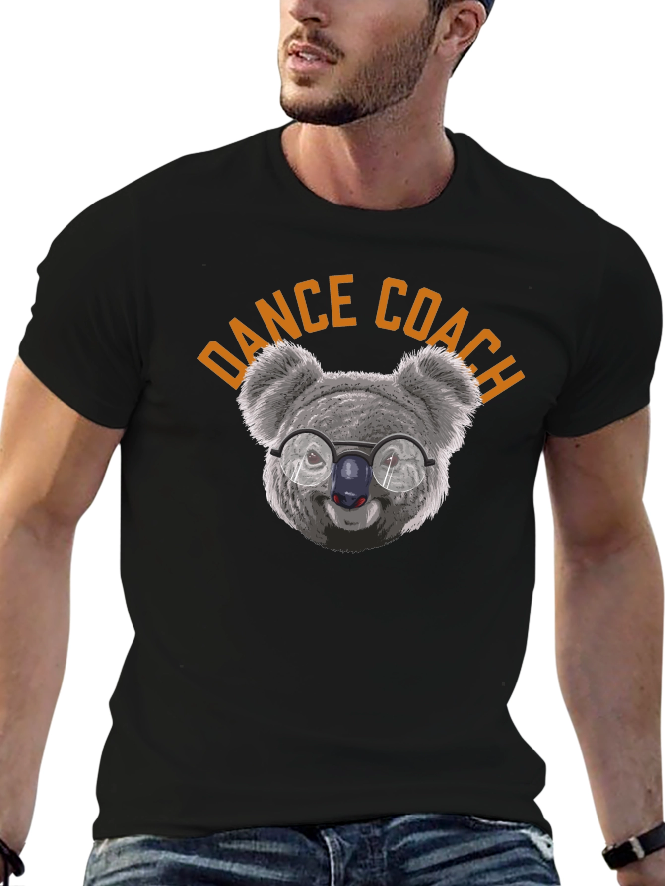 Dance Coach Koala Graphic T-Shirt - Unisex Cotton Tee
