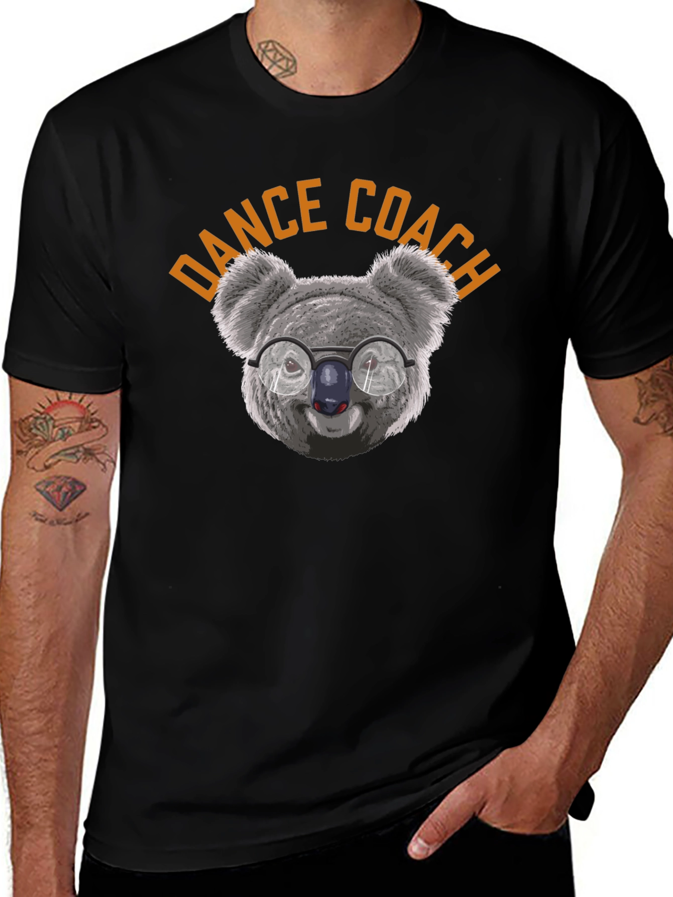 Dance Coach Koala Graphic T-Shirt - Unisex Cotton Tee