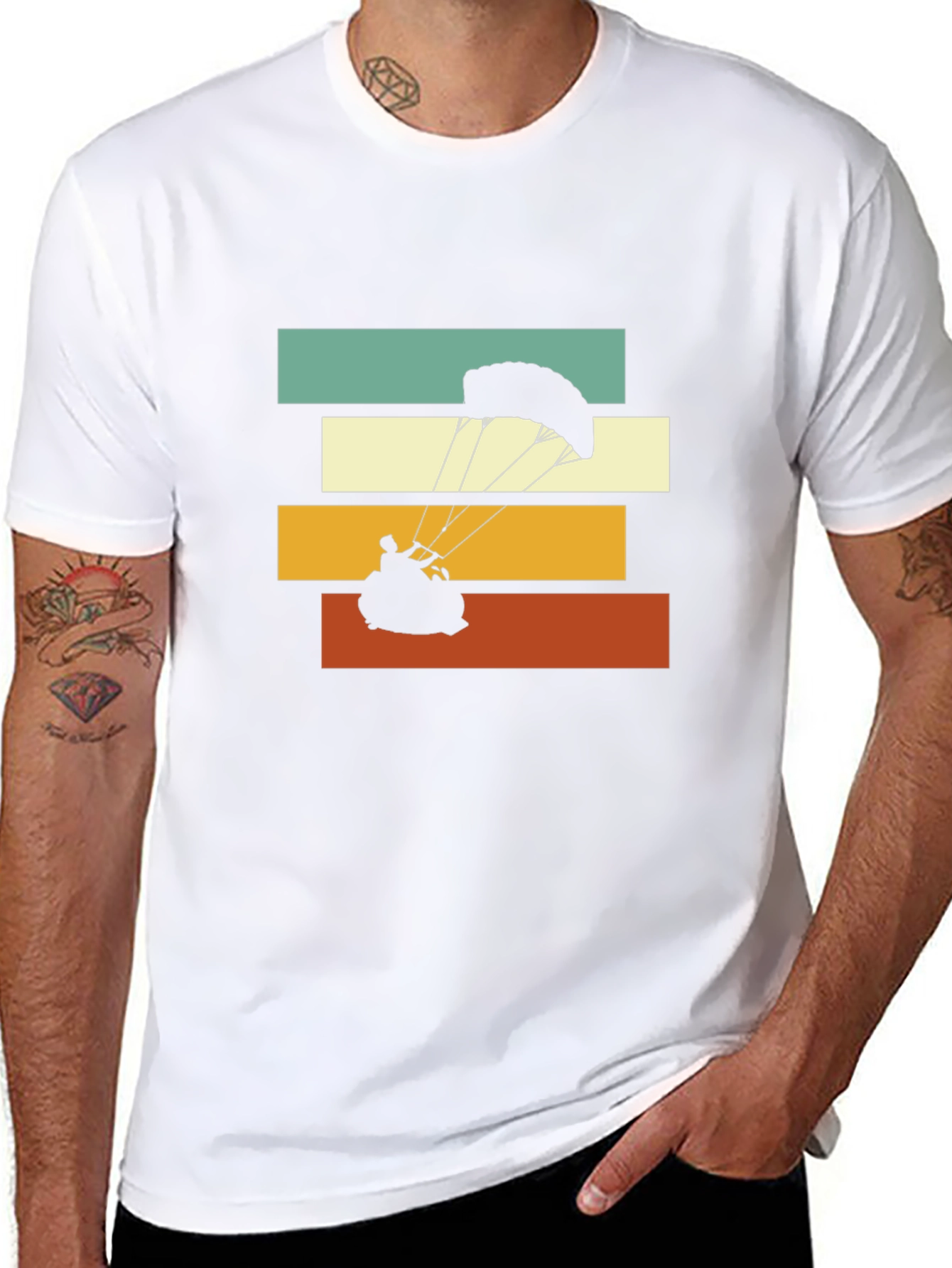 Retro Paragliding Graphic Tee - Adventure Ready