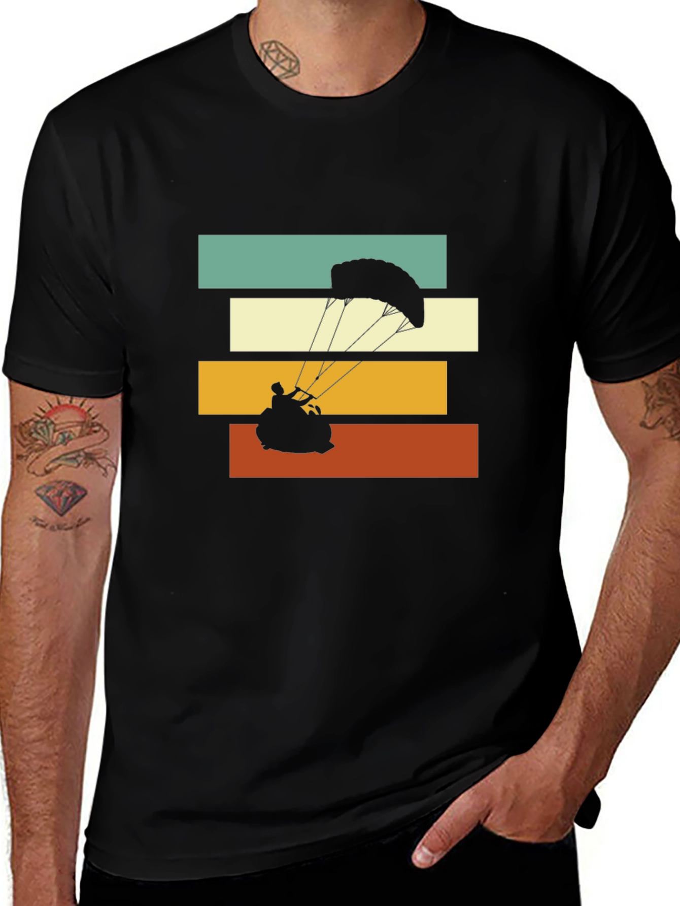 Retro Paragliding Graphic Tee - Adventure Ready