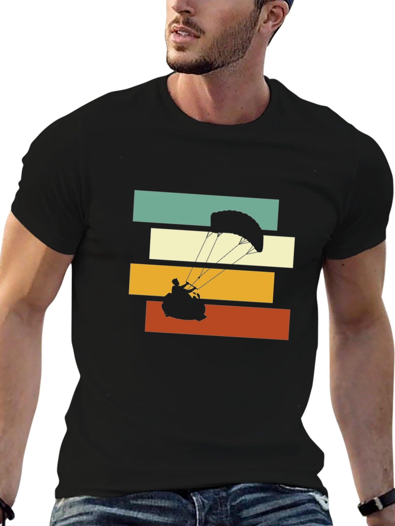 Retro Paragliding Graphic Tee - Adventure Ready