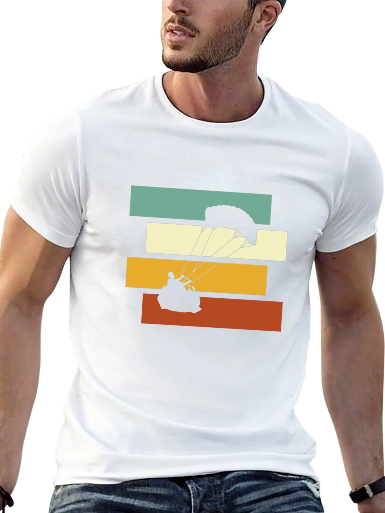 Retro Paragliding Graphic Tee - Adventure Ready