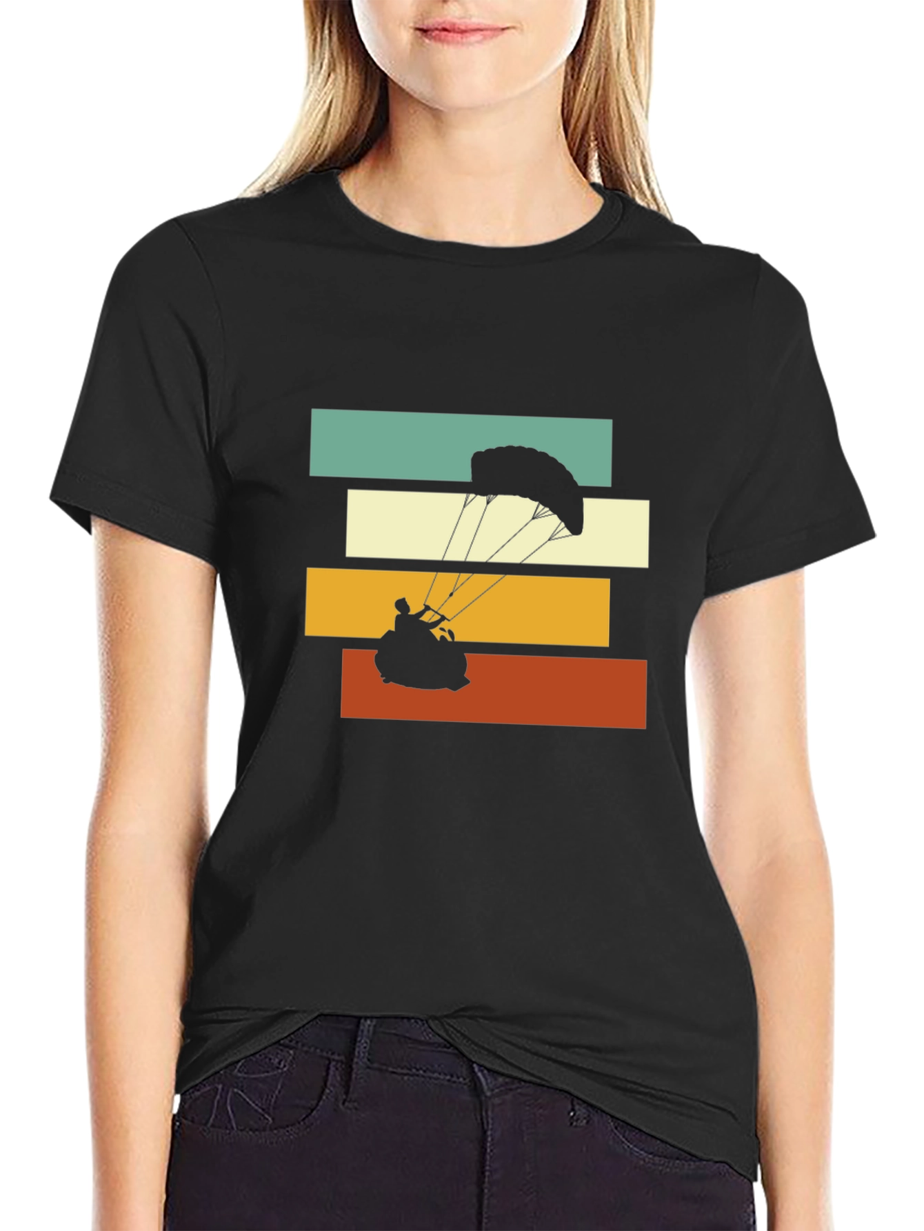 Retro Paragliding Graphic Tee - Adventure Ready