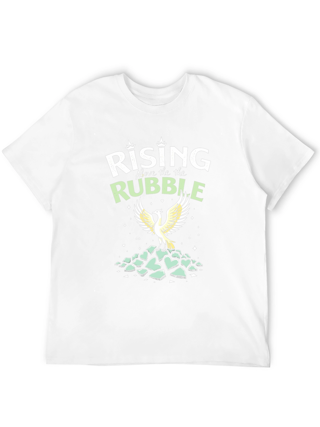 Rising Above Rubble Phoenix Graphic Tee