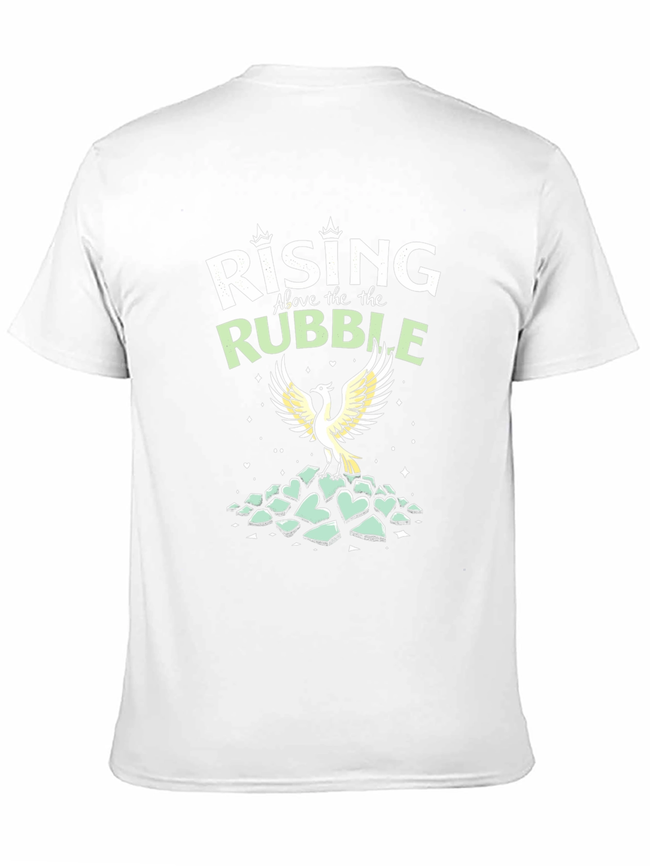 Rising Above Rubble Phoenix Graphic Tee