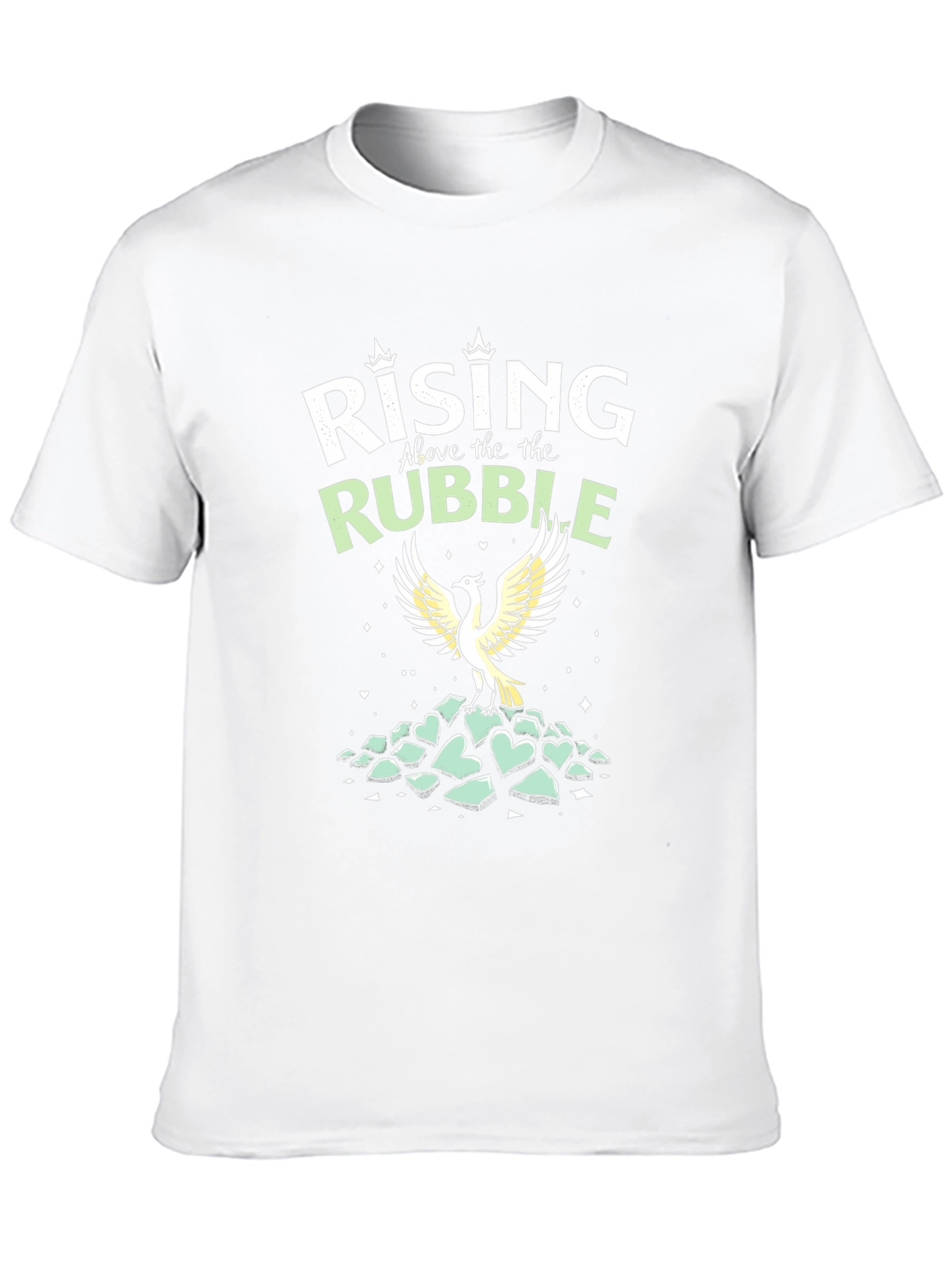 Rising Above Rubble Phoenix Graphic Tee