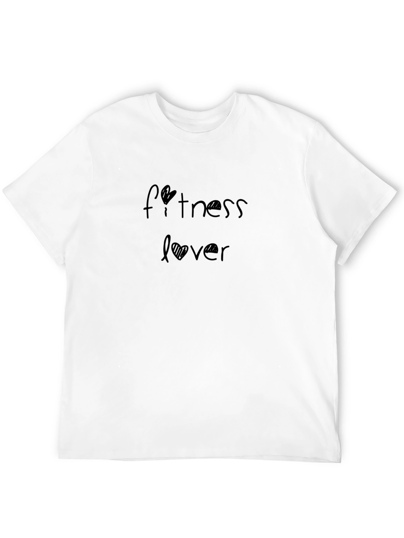 Fitness Lover T-Shirt - Black Soft Fabric Casual Wear