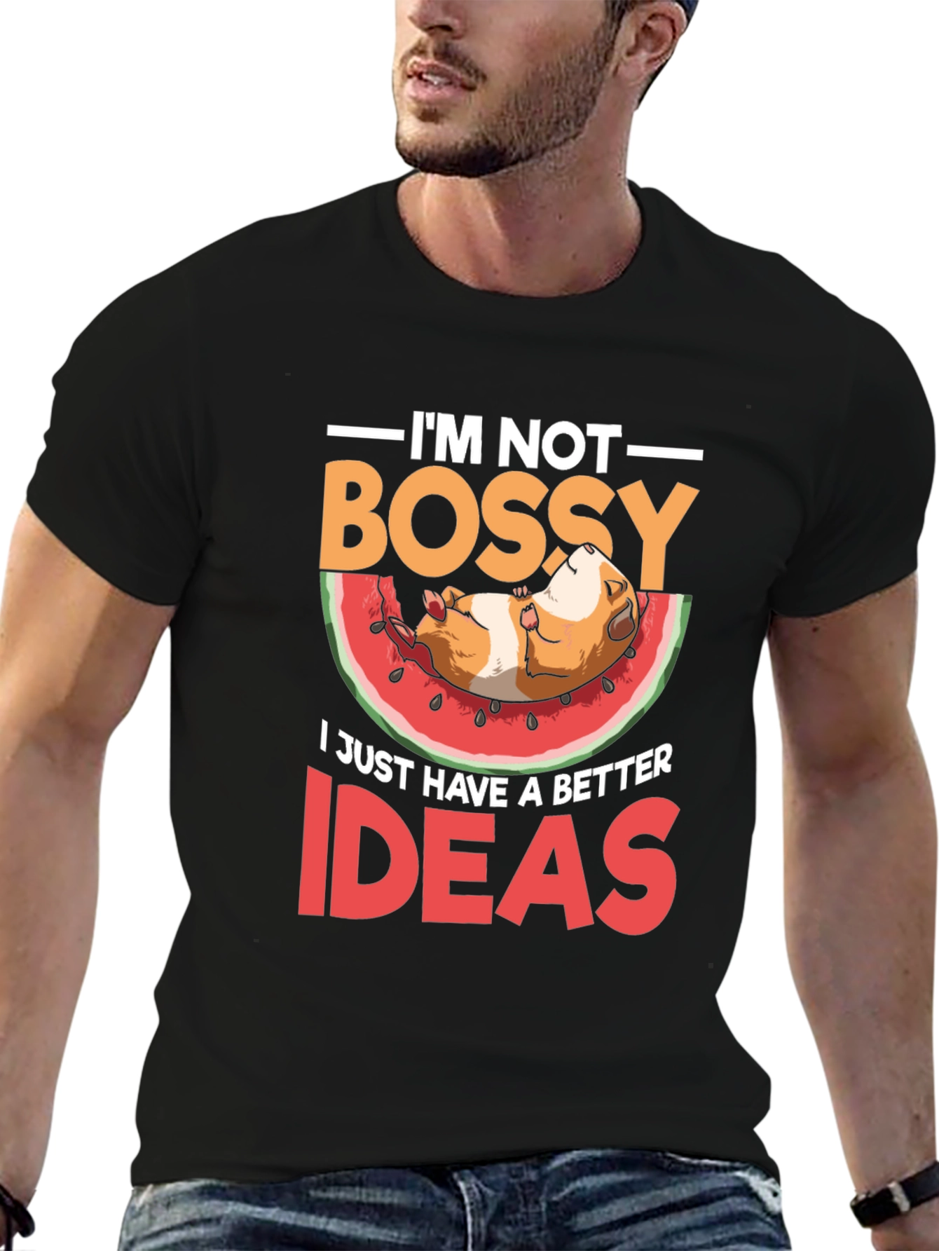 Im Not Bossy T-Shirt - Guinea Pig Watermelon