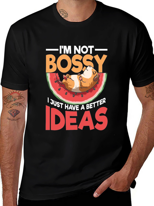 Im Not Bossy T-Shirt - Guinea Pig Watermelon