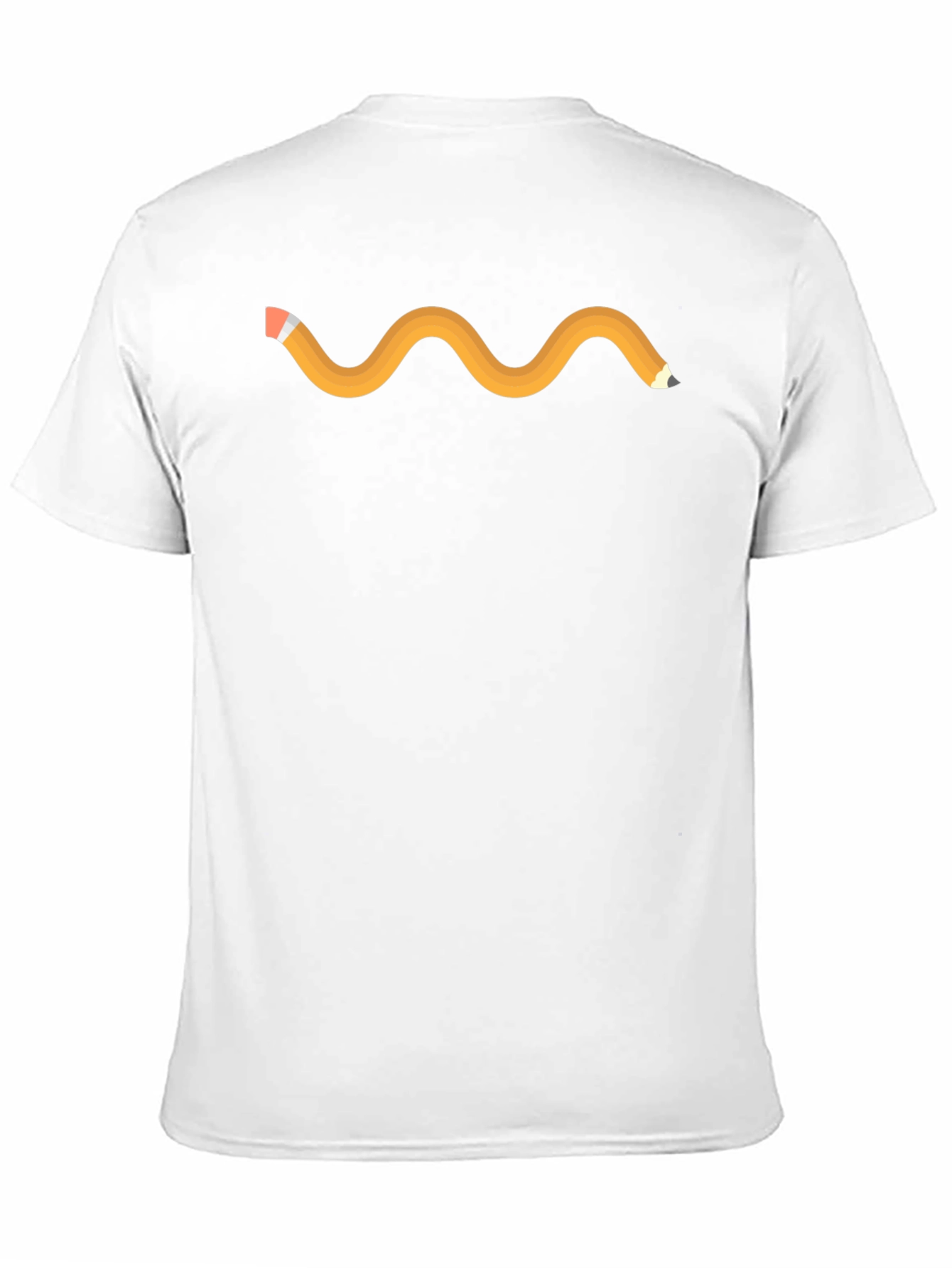 Wavy Pencil Graphic Tee - Black