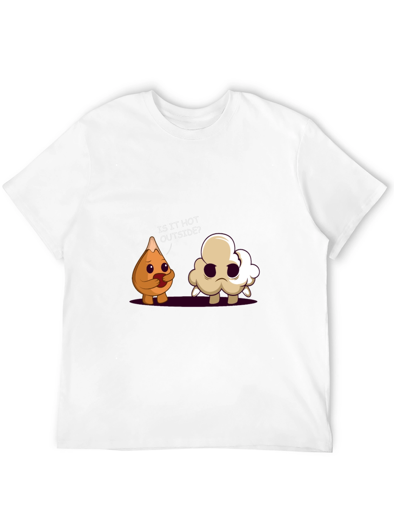 Funny Cartoon Graphic Black T-Shirt
