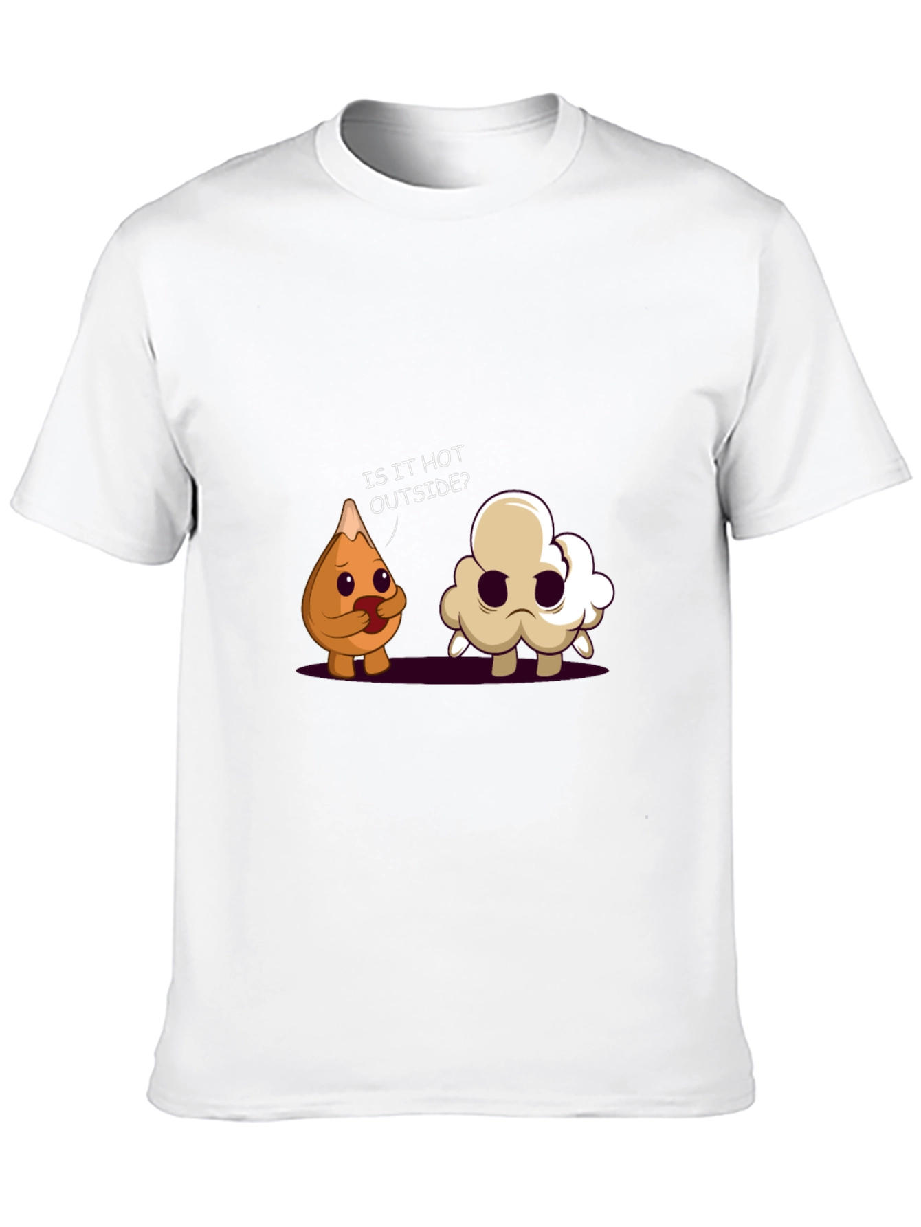 Funny Cartoon Graphic Black T-Shirt