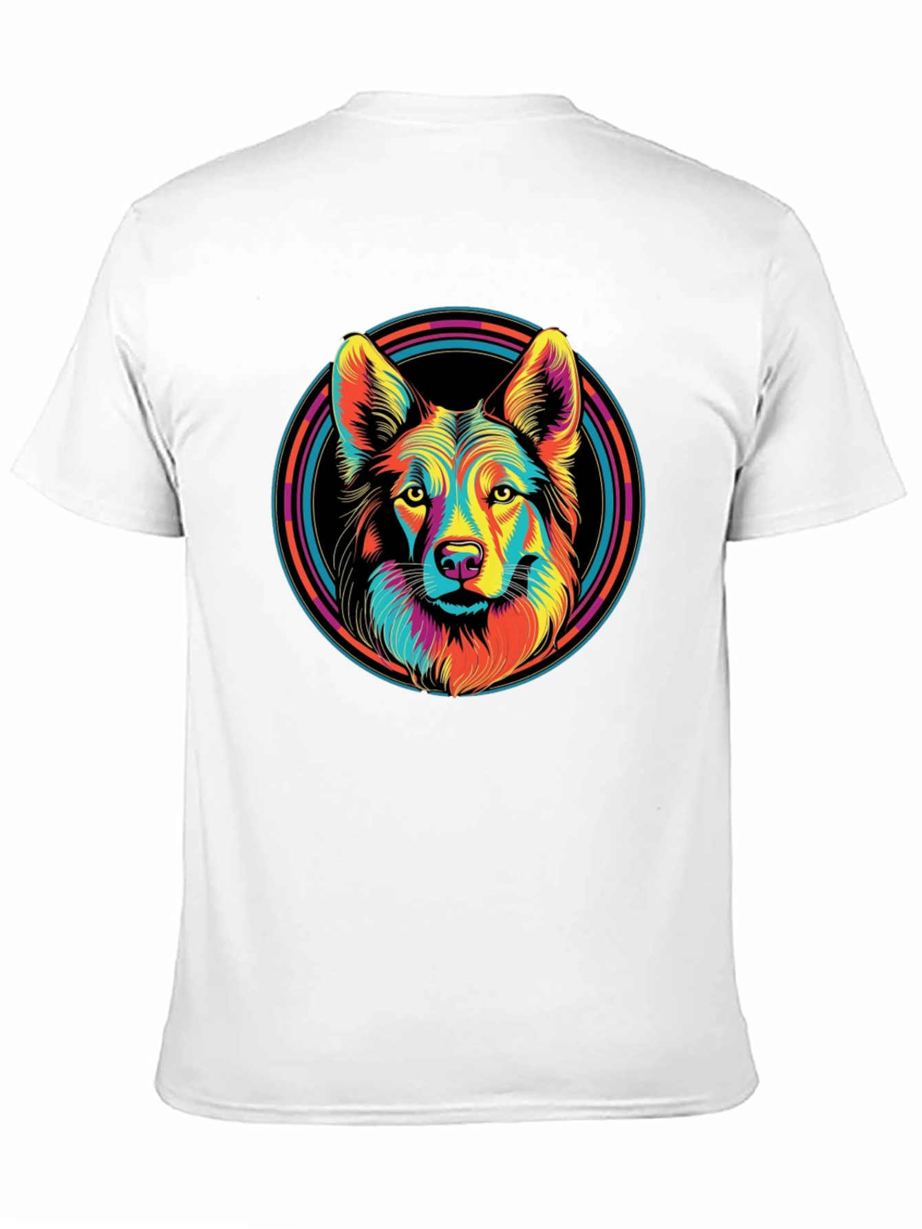 Vibrant Wolf Graphic T-Shirt